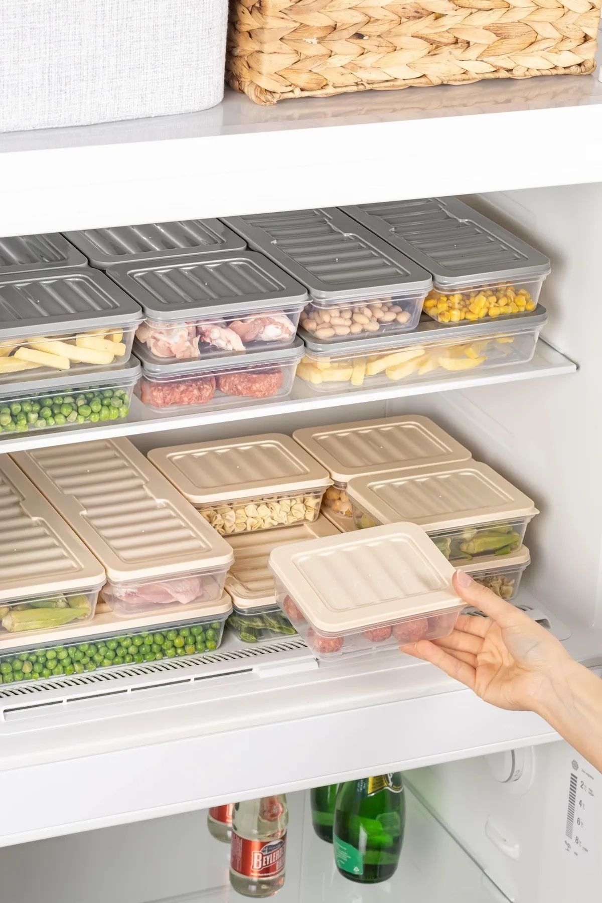 Open Home Concept-Freshbox Set of 9 - Cream Storage Container Suitable for Microwave and Diffraction 5