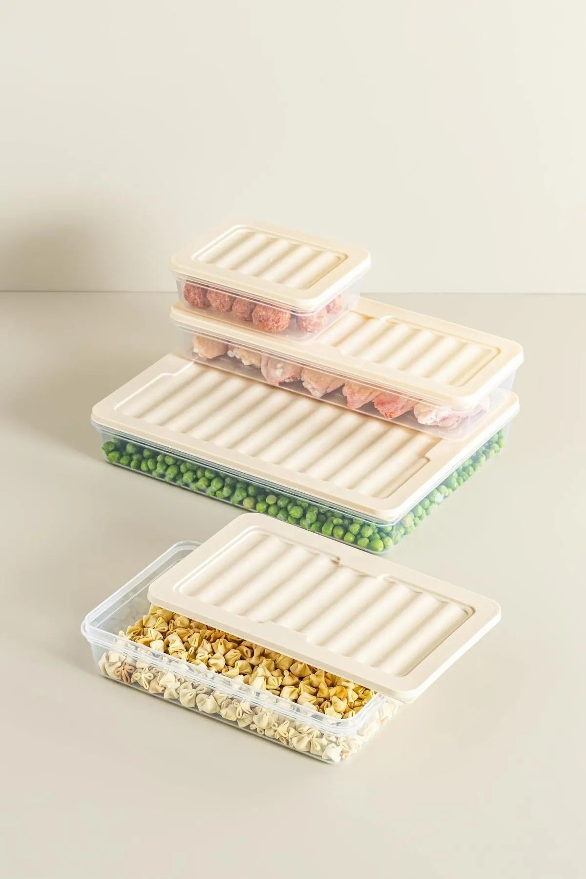 Open Home Concept-Freshbox Set of 9 - Cream Storage Container Suitable for Microwave and Diffraction 4