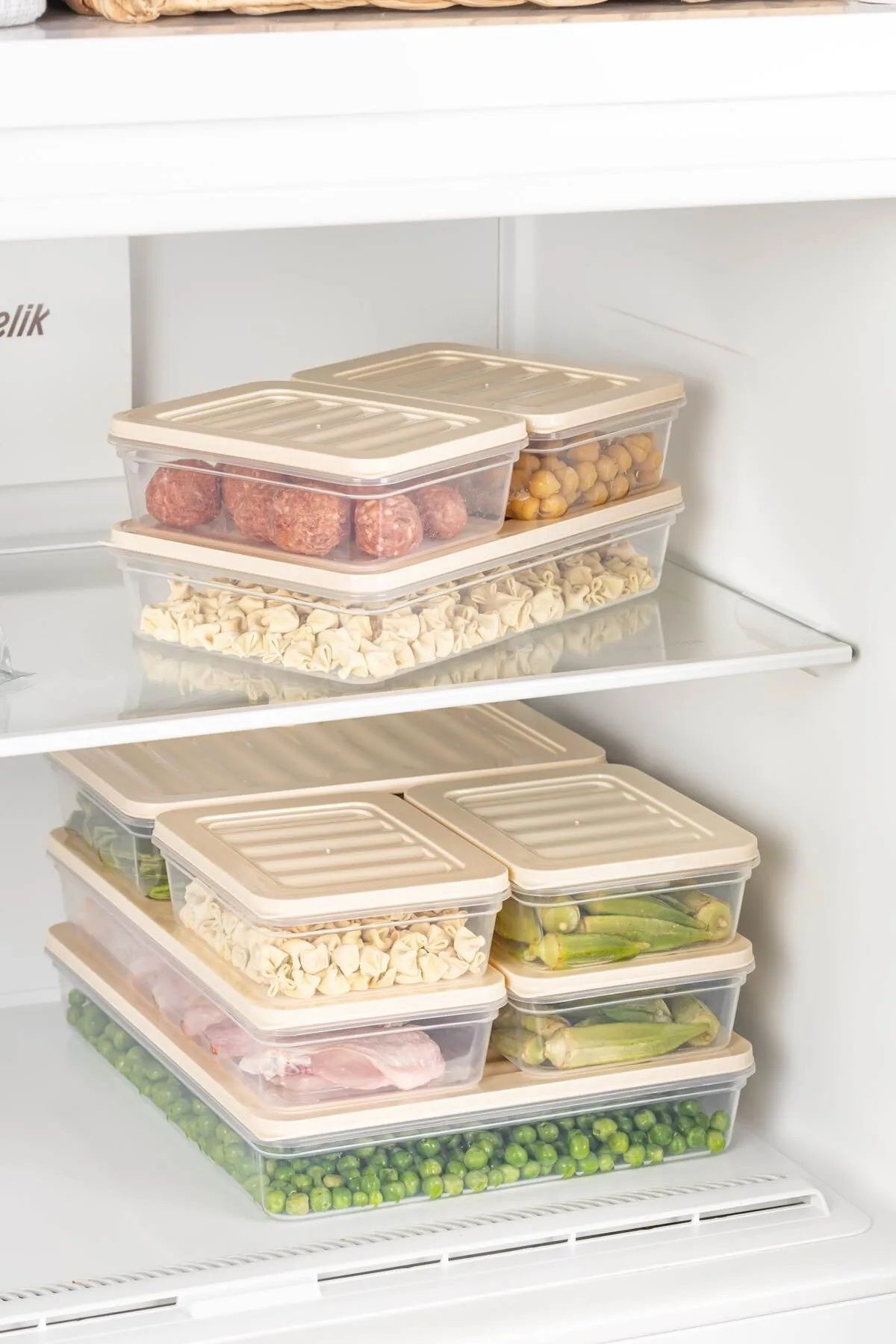 Open Home Concept-Freshbox Set of 9 - Cream Storage Container Suitable for Microwave and Diffraction 6