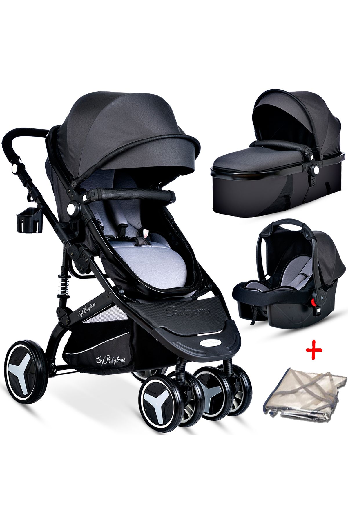 Детская коляска Baby Home 945 с амортизатором Travel Travel System 000007.000052_945