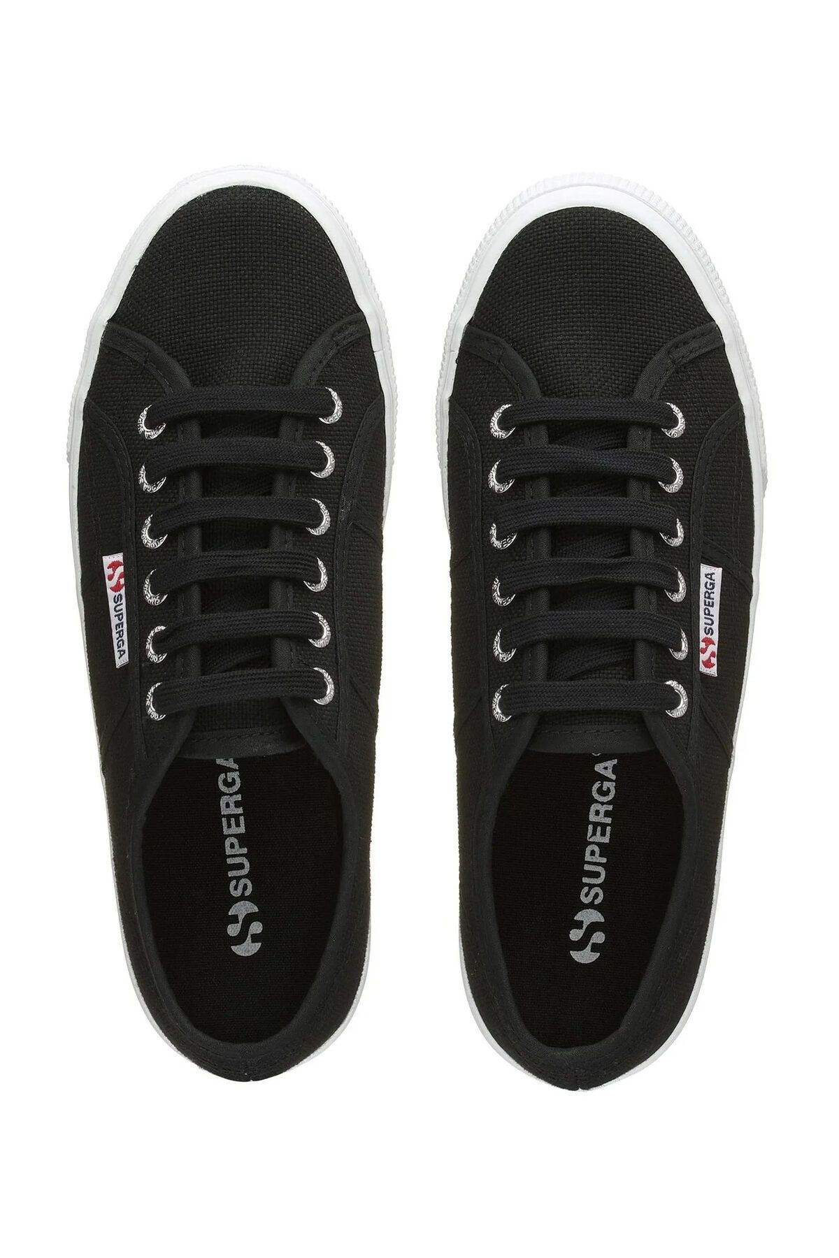 Superga-Women's Black Platform Sneakers - 2790 Model 3