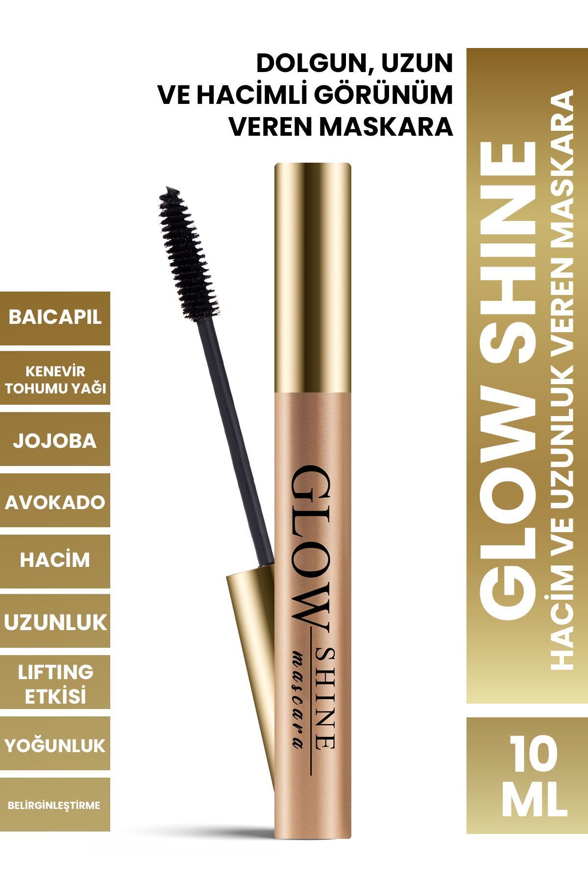 PROCSIN-GLOW SHINE Nourishing Mascara with Volume and Length Feeding Baicapil 10 ml 1
