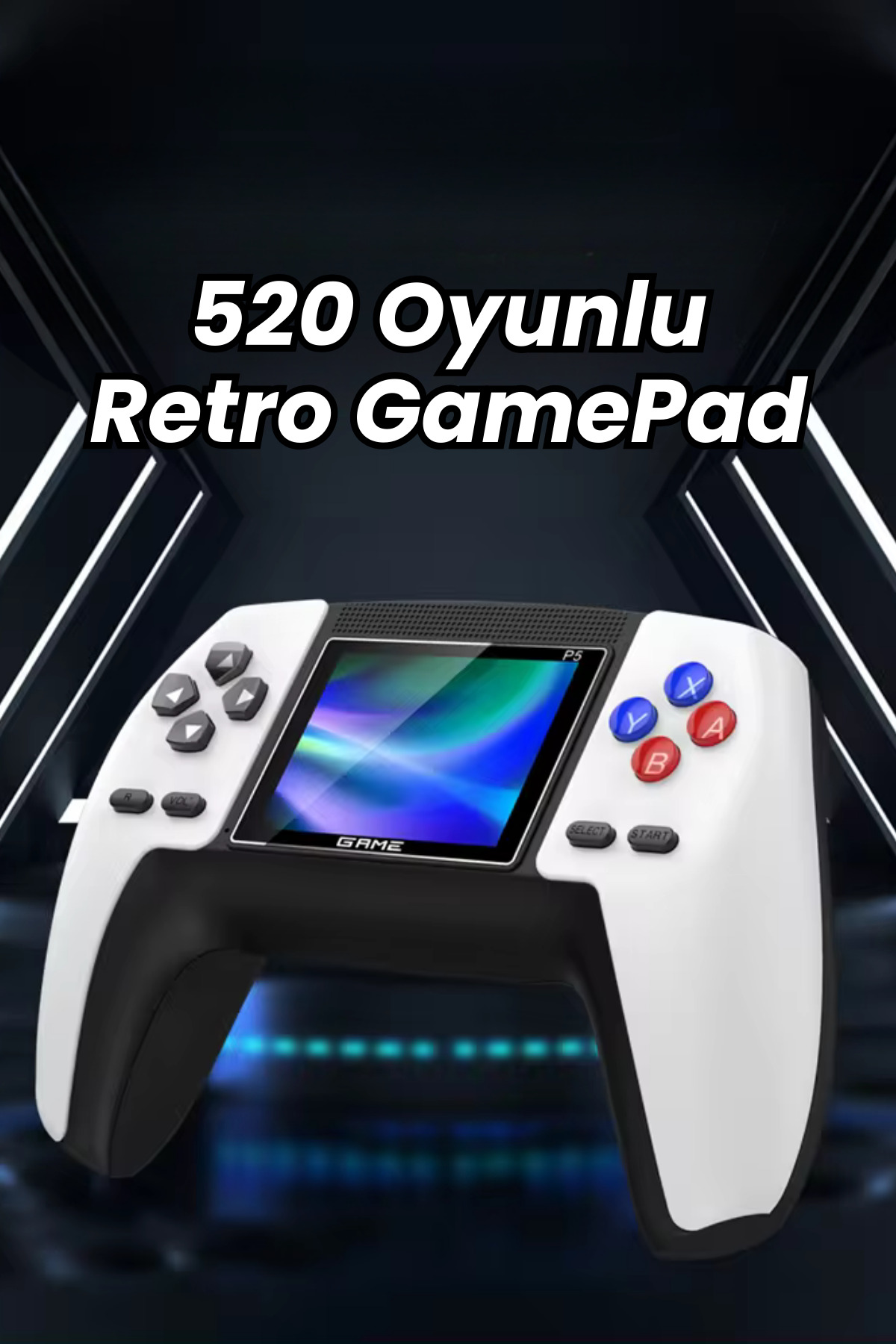 Genel Markalar P5 Retro GamePad 520 Retro Oyunlu Oyun Konsolu TV Bağlantısı
