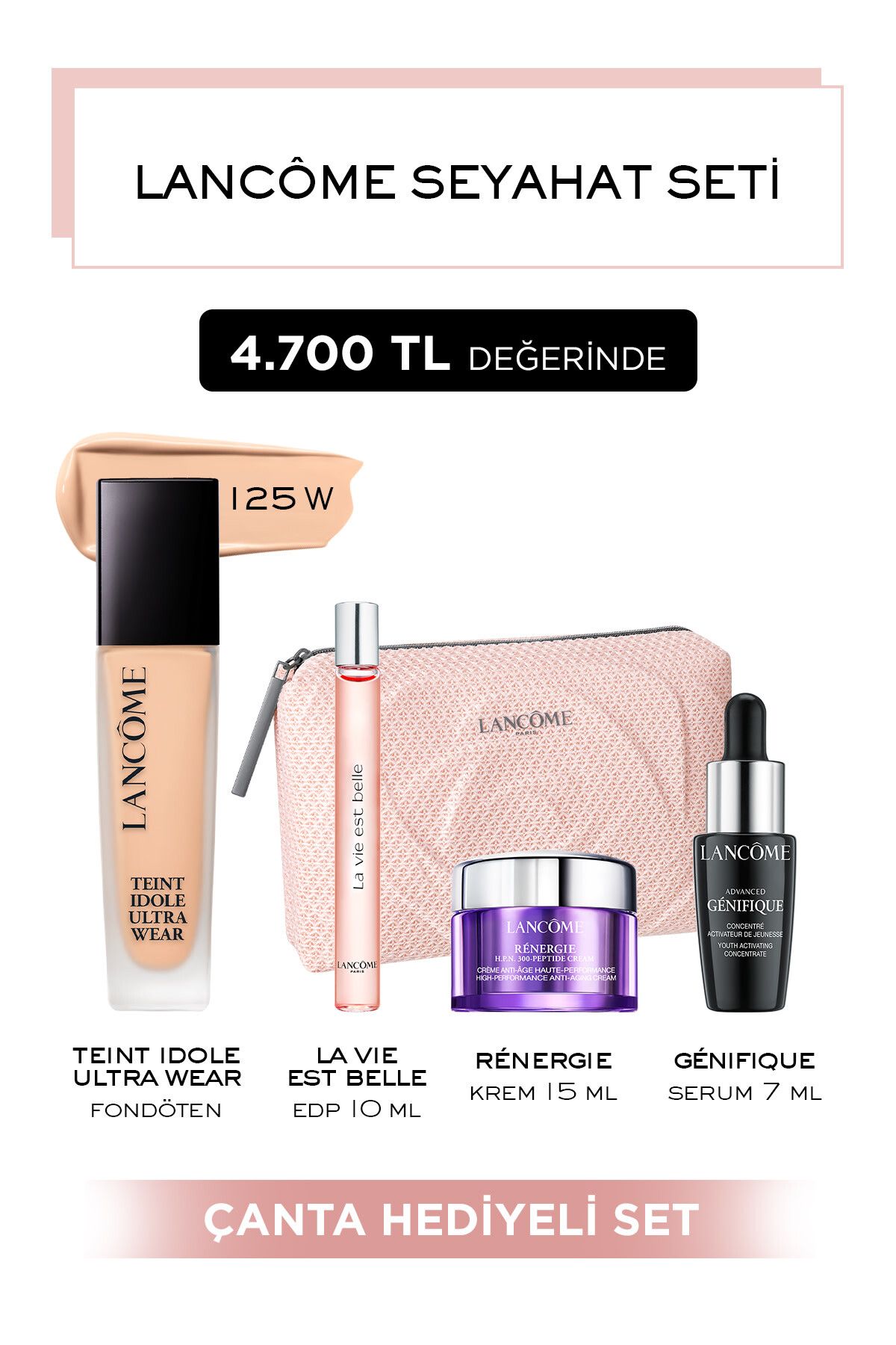 Набор для путешествий Lancome - Teint Idole Ultra Wear 125W 7829999999152 VB829152