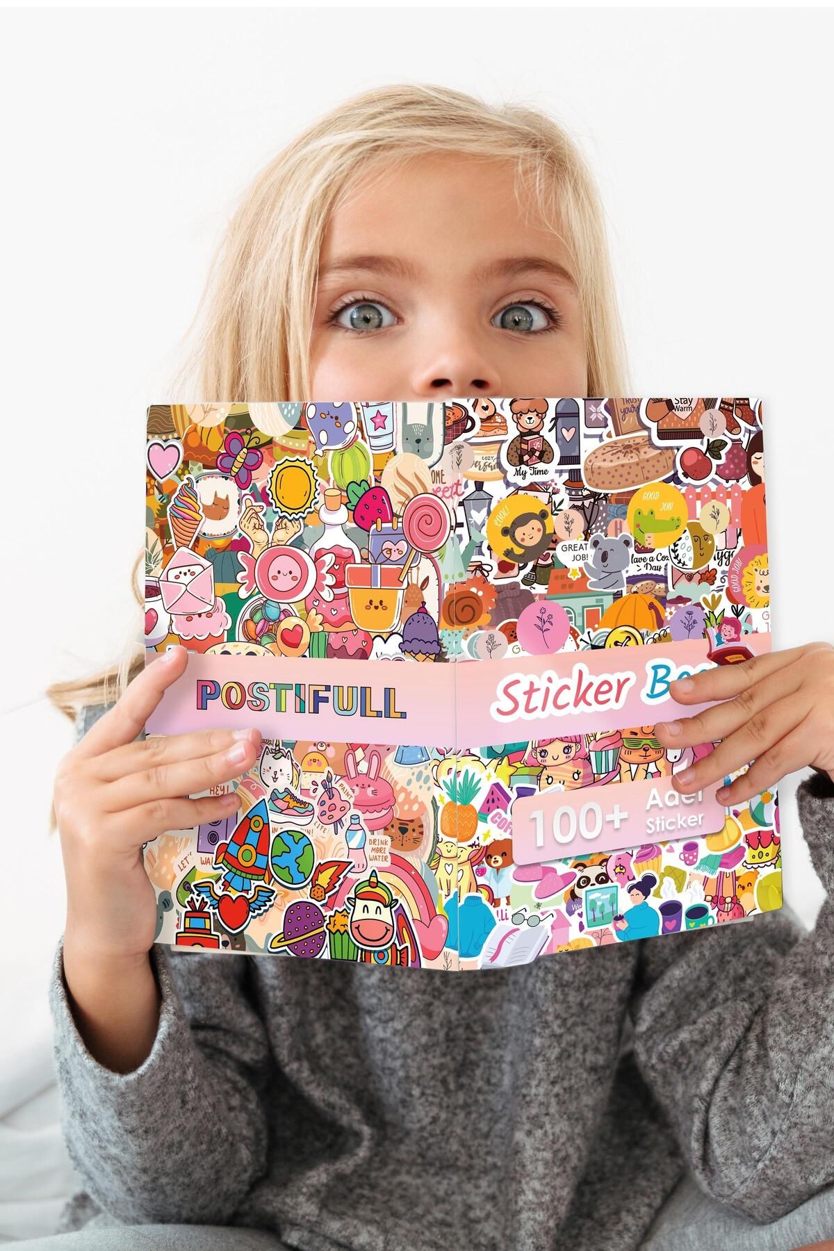 Postifull-Vintage Label Set - 120 Large Size Labels, Sticker Book and Notebook, Bullet Journal and Daily Use 4