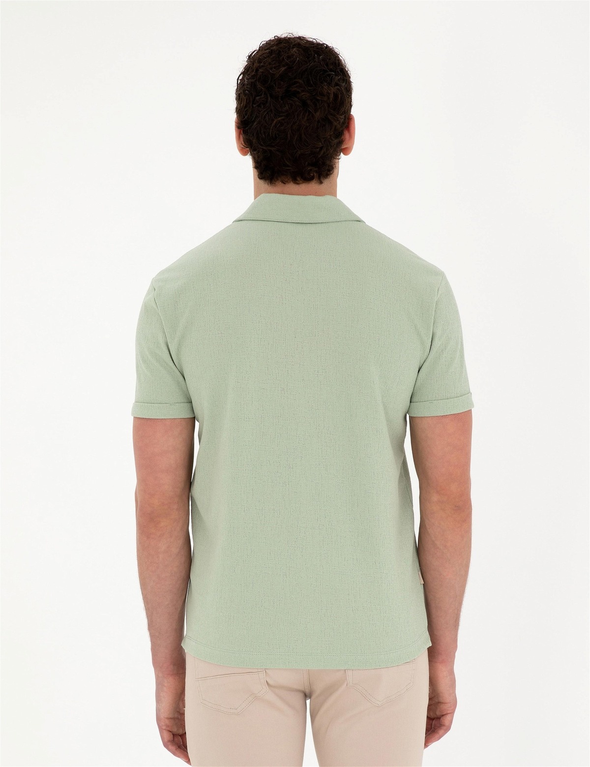 تیشرت مردانه سبز پیرکاردینPierre Cardin | 1923009.VR095 ELİFSU BUTİKHOME اورجینال - تصویر 5