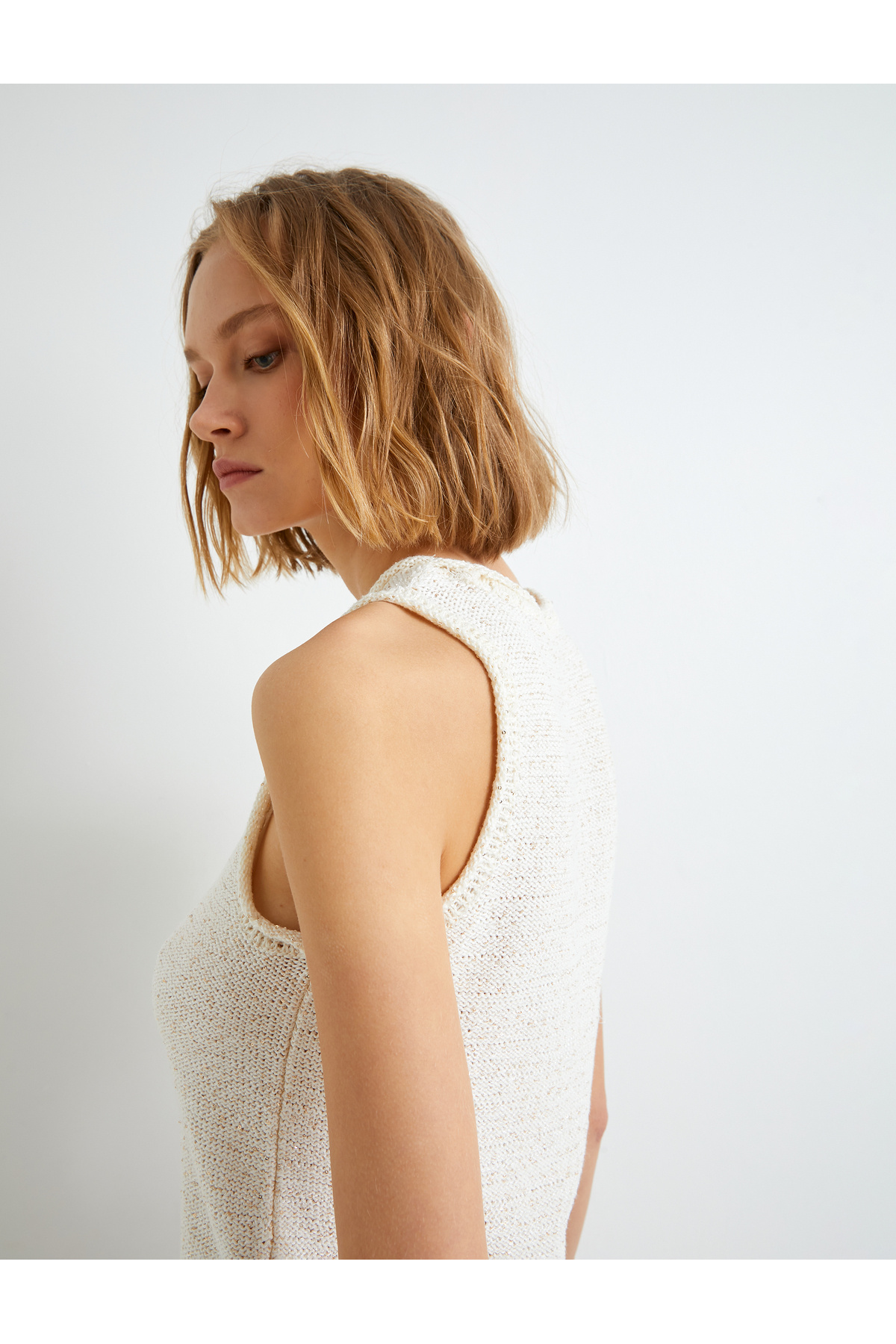 زیر پیراهن بافتنی یقه خدمه لورکس