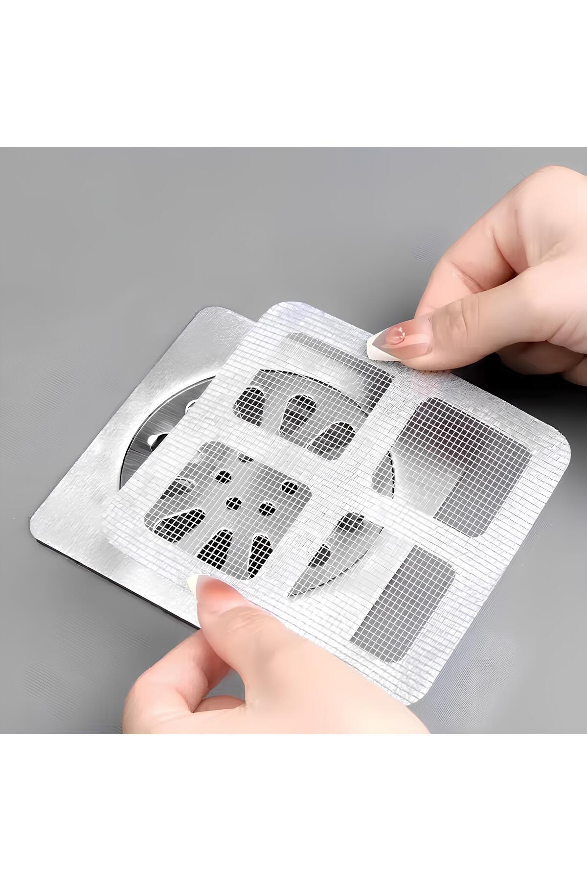 MİMOZA PARK 10 ADET Pratik Banyo Gider Süzgeci Saç Yakalayıcı Süzgeç Banyo Duş Gider Tıkanık Önleyici Süzgeç