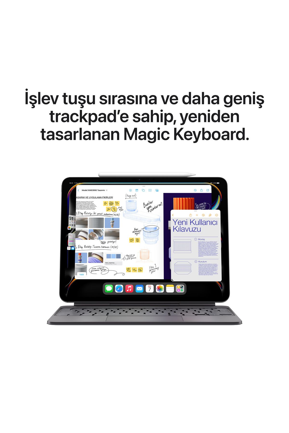 11-inch iPad Pro WiFi + Cellular 1TB with Nano-texture cam - Uzay Siyahı - 9