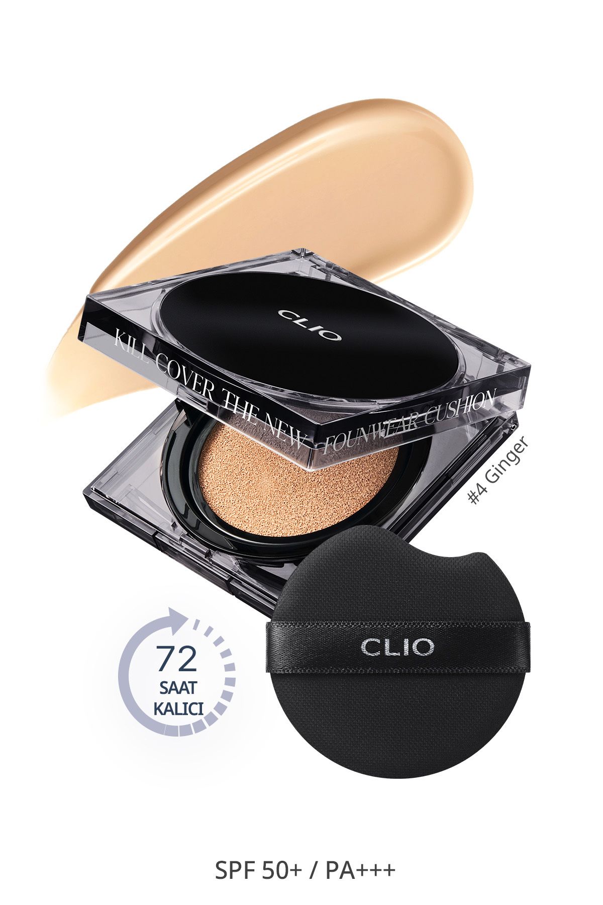 CLIO Подушка для перманентного консилера Clio Kill Cover The New Founwear Pillow + Refill (4 Ginger) SPF50+ PA+++ 6786