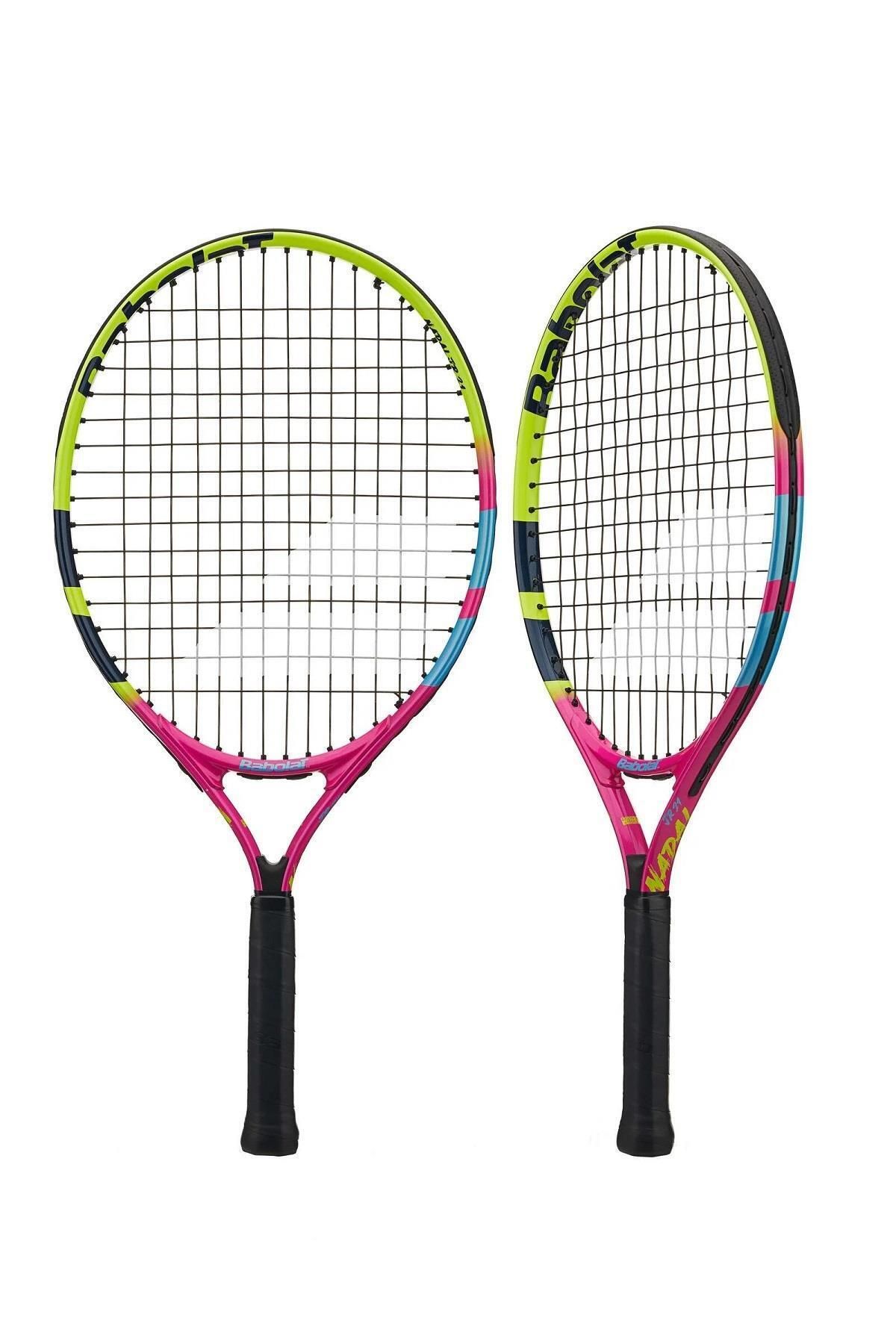 راکت تنیس صورتی دخترانه و پسرانه بچگانه 90 HRH2 NADAL JUNIOR 21 ان Grip L0 180 گرم BABOLAT