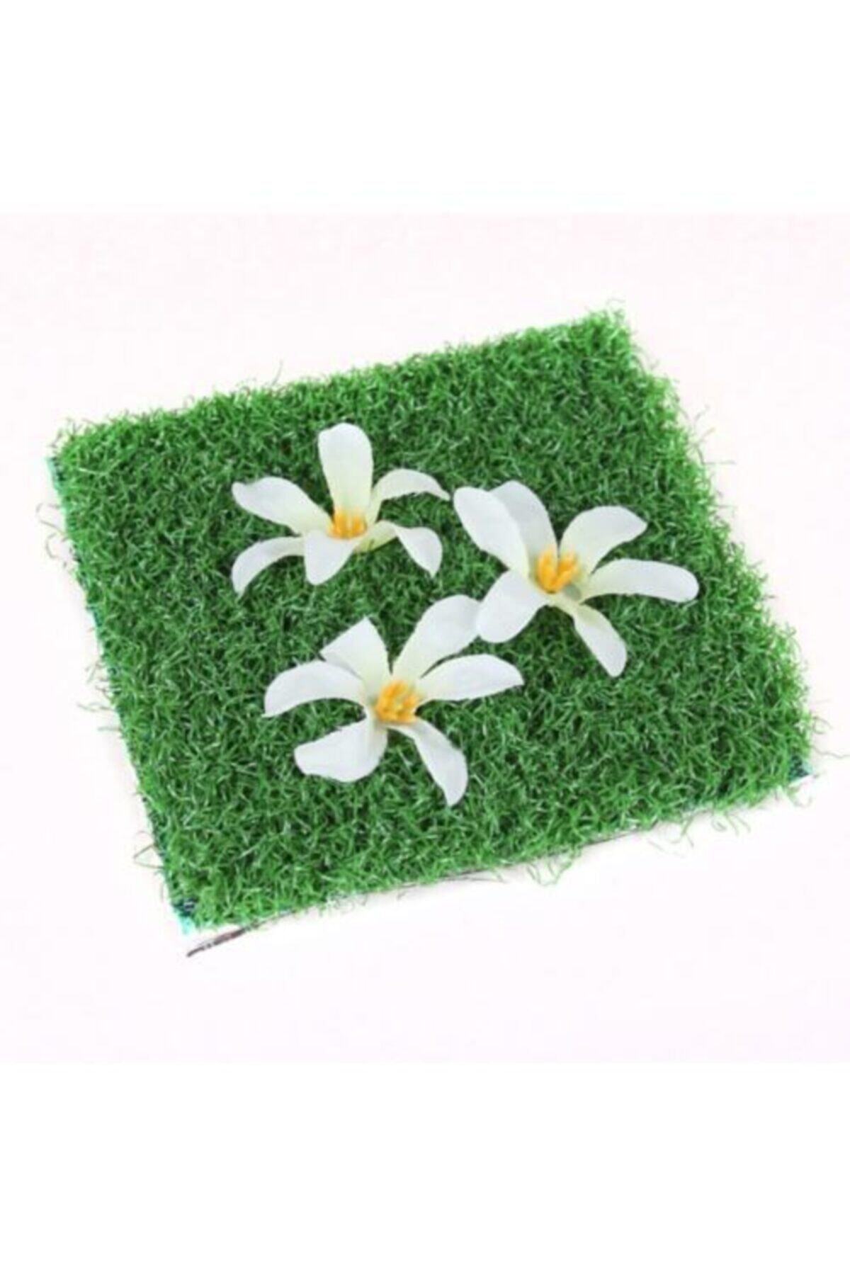 Decorative Artificial Floral Grass Drain Cover Ornament 2pcs