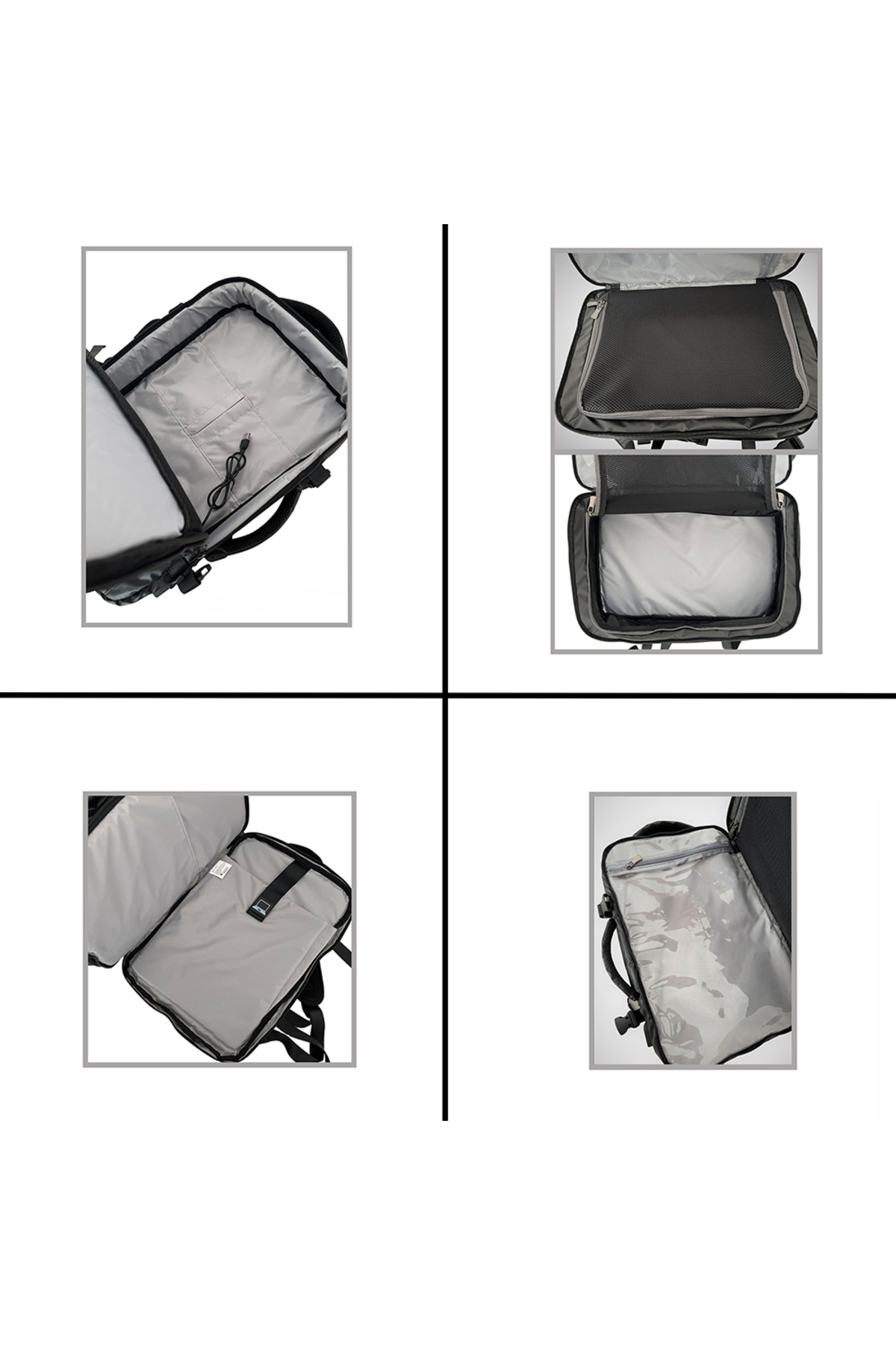 کوله پشتی زنانه مشکی platan | PTN0000000013 اورجینال - تصویر 7