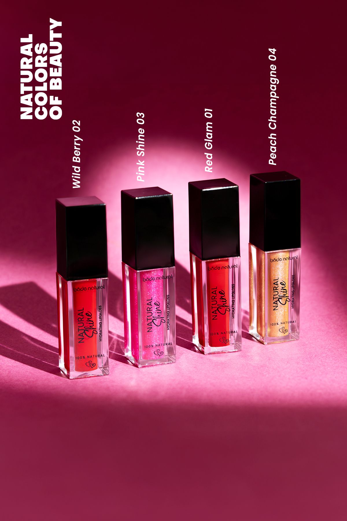 براق کننده لب مرطوب CHAMPAGNE HEACH LIPGLOSS 04 LIP GLOSS 100 ٪ طبیعی Bade Natural