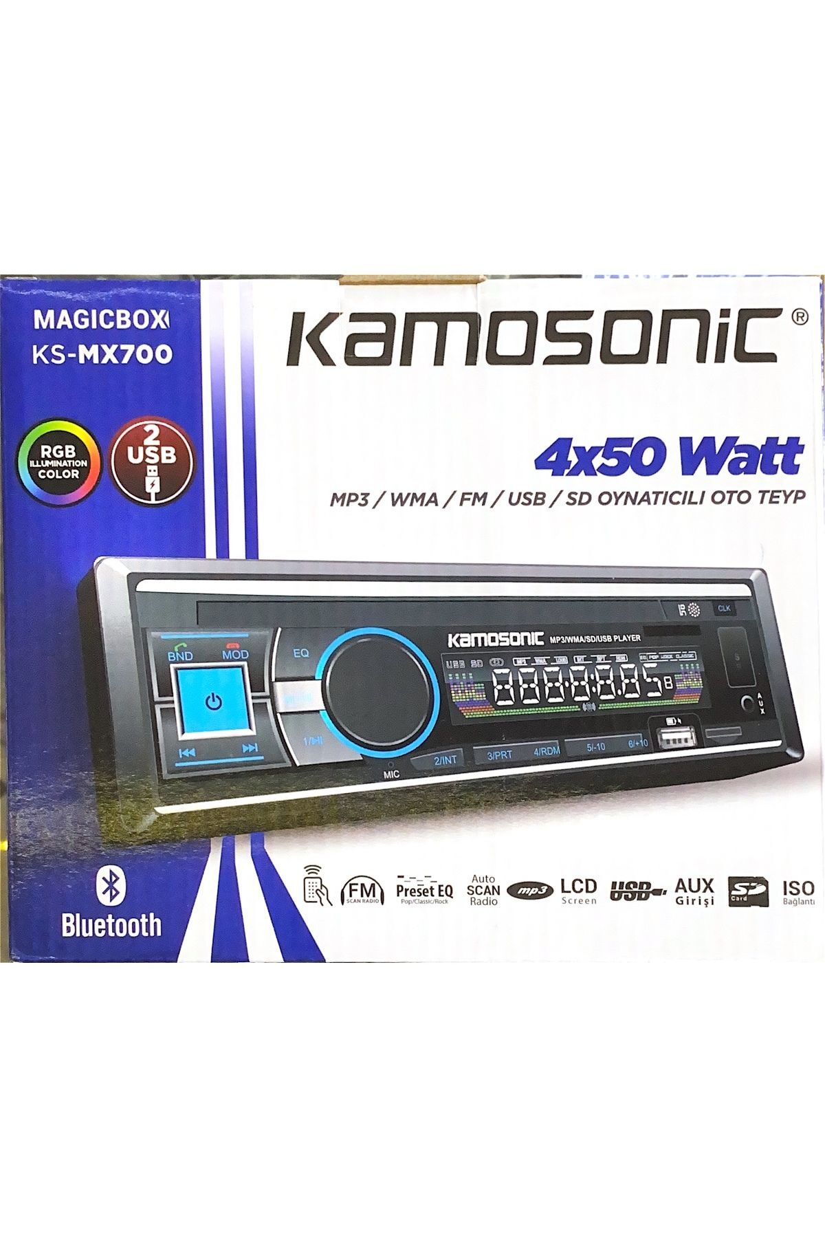 KAMASONIC KS-MX700 USB/BLUETOOTH/AUX 4X50