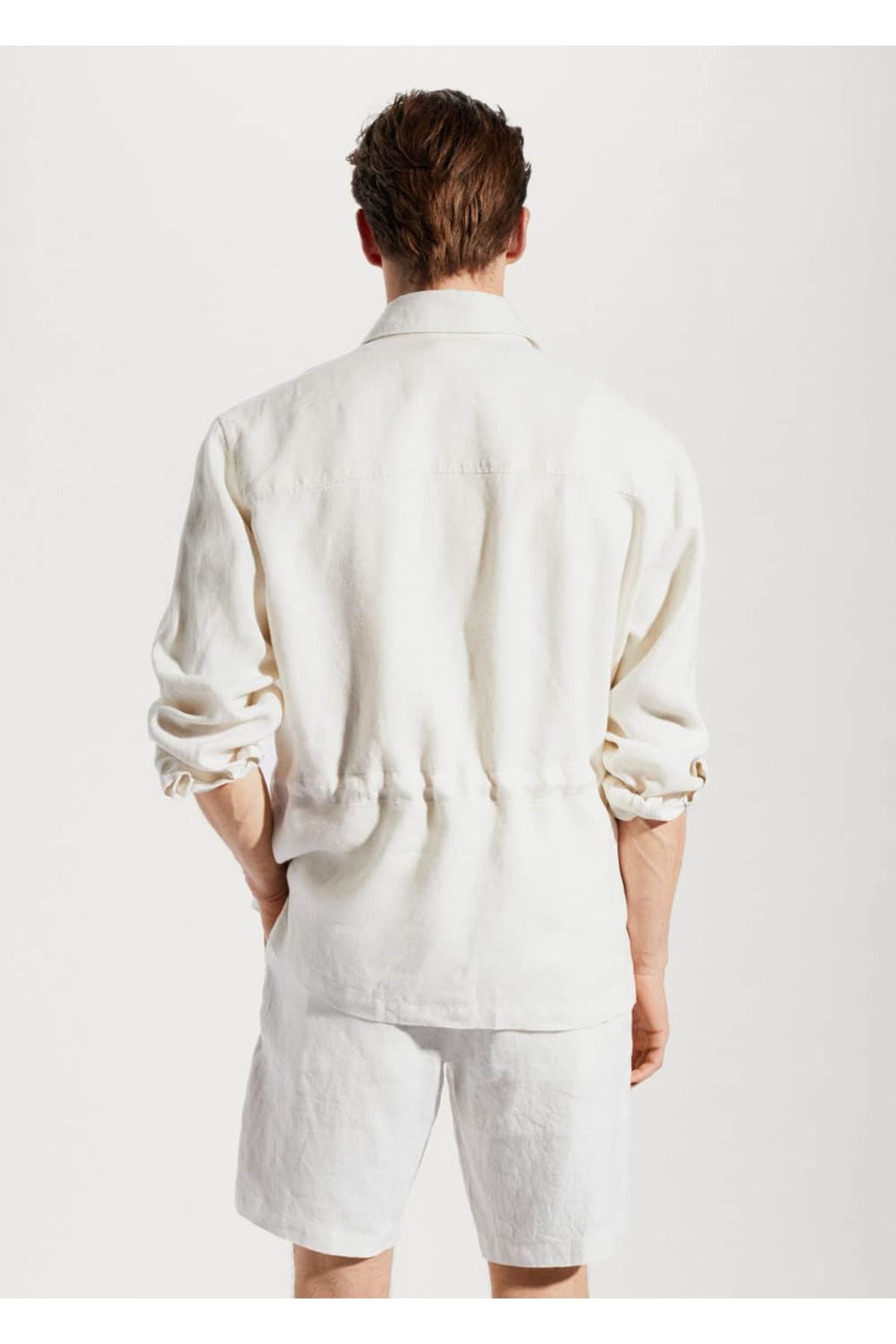MANGO Man-Hemdjacke aus 100 % Leinen mit normaler Passform 4