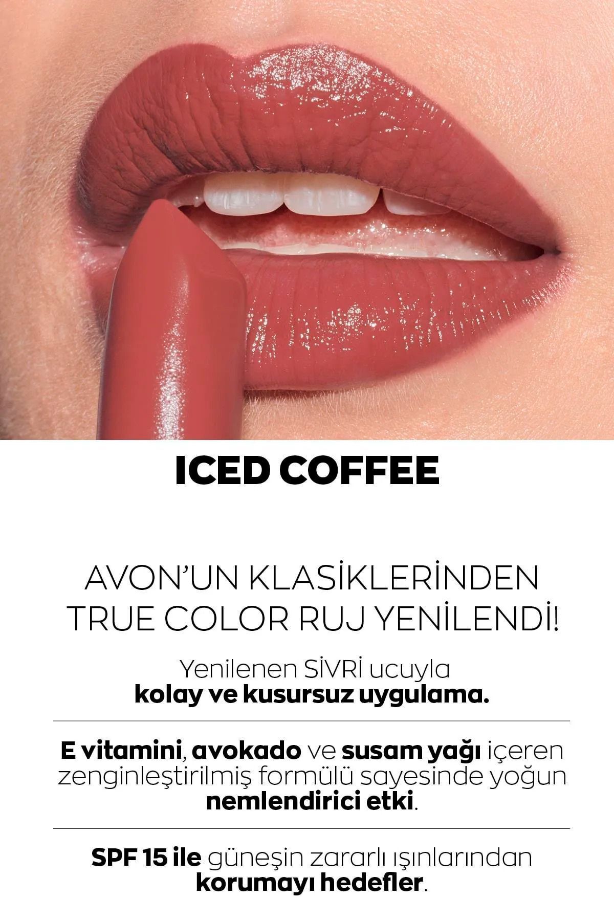 AVON-Ultra Creamy Lipstick Iced Coffee Set of 2 + Lovider Pocket Mirror Gift 3