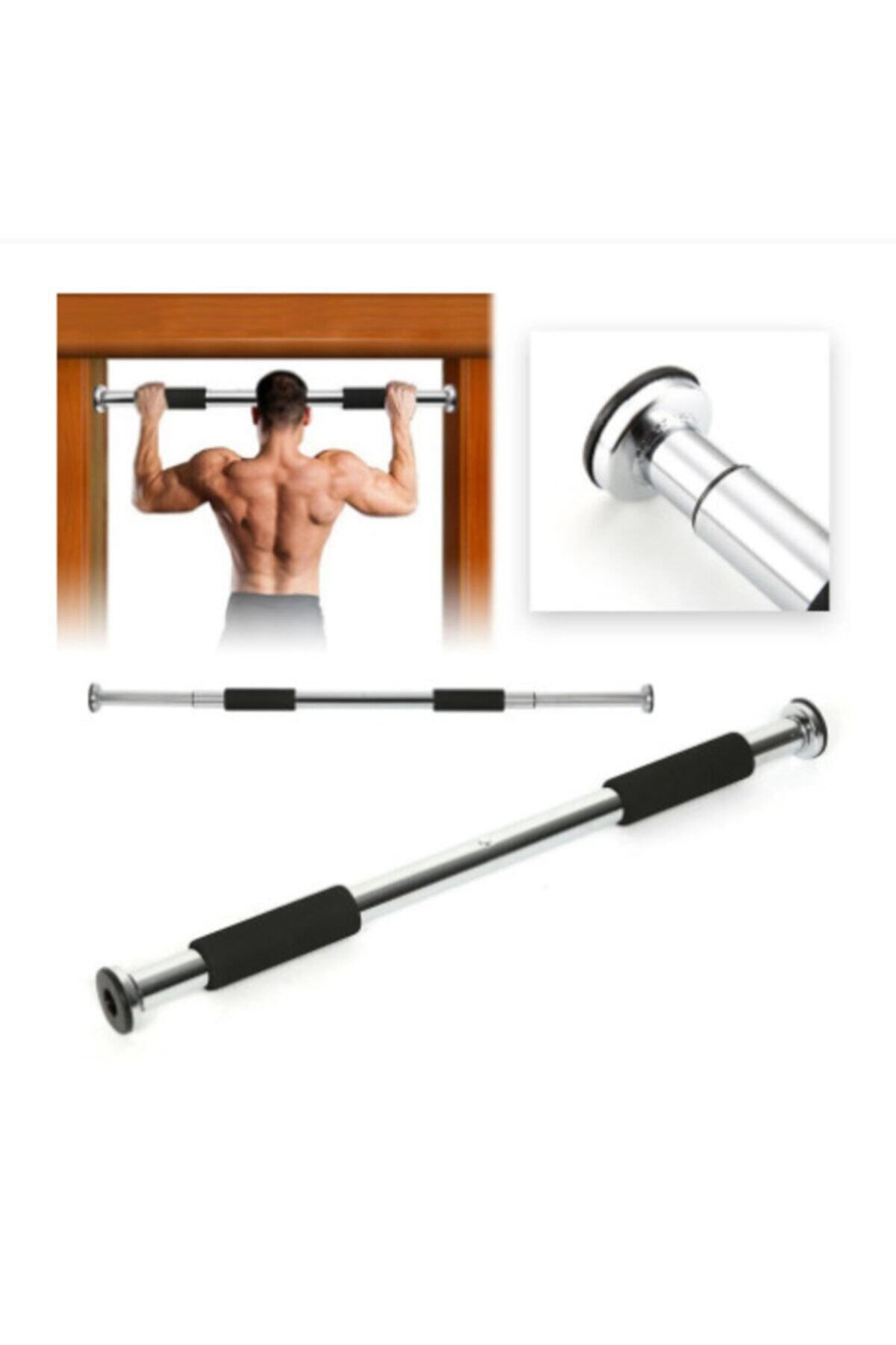 Barra Dominadas FFITNESS Door Bar 83-130, Unisex Adulto, Silver E