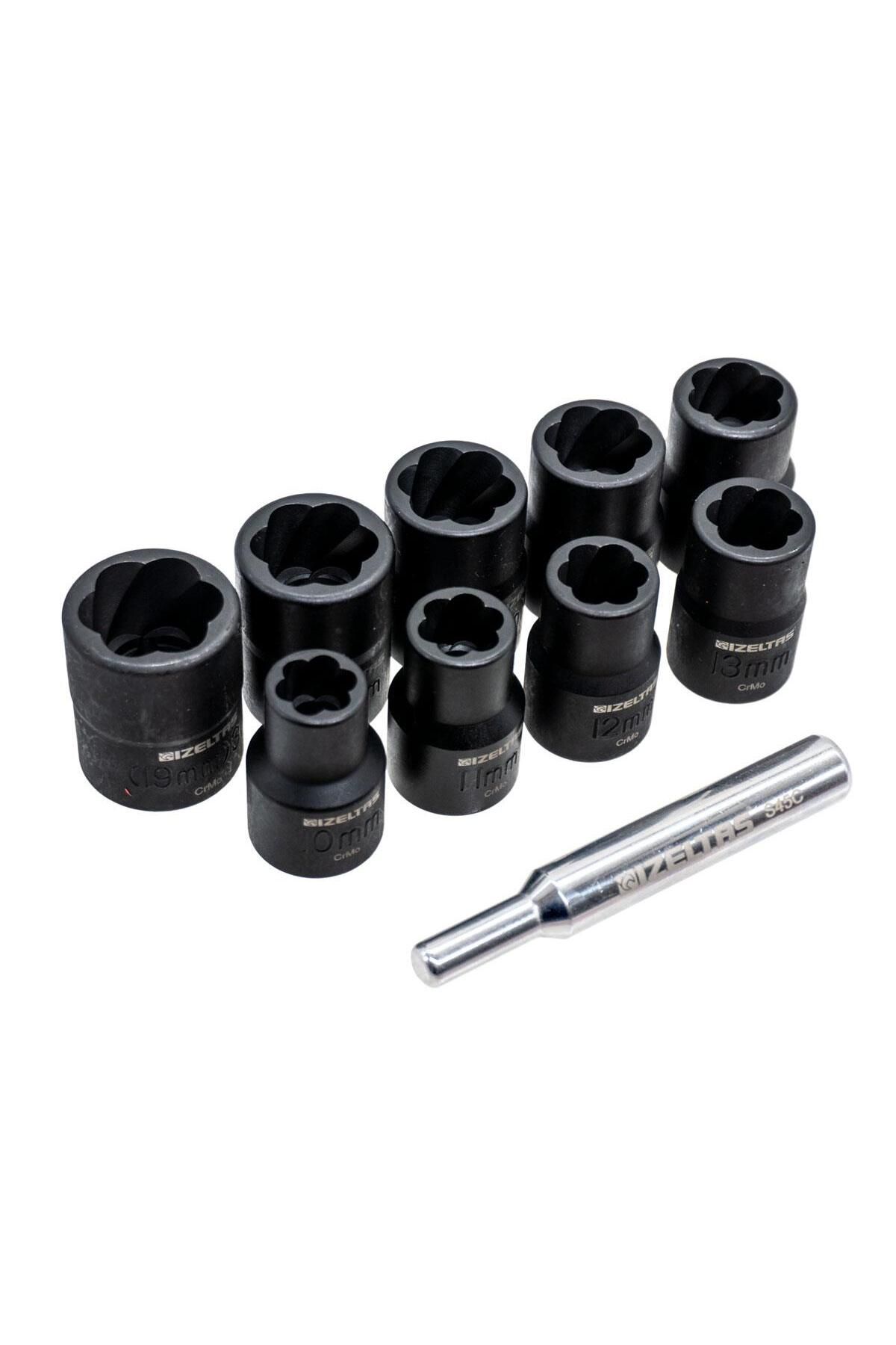 1/2" Twist Lokma Seti Hasarlı Civata, Somun Sökme 10 Parça - 3
