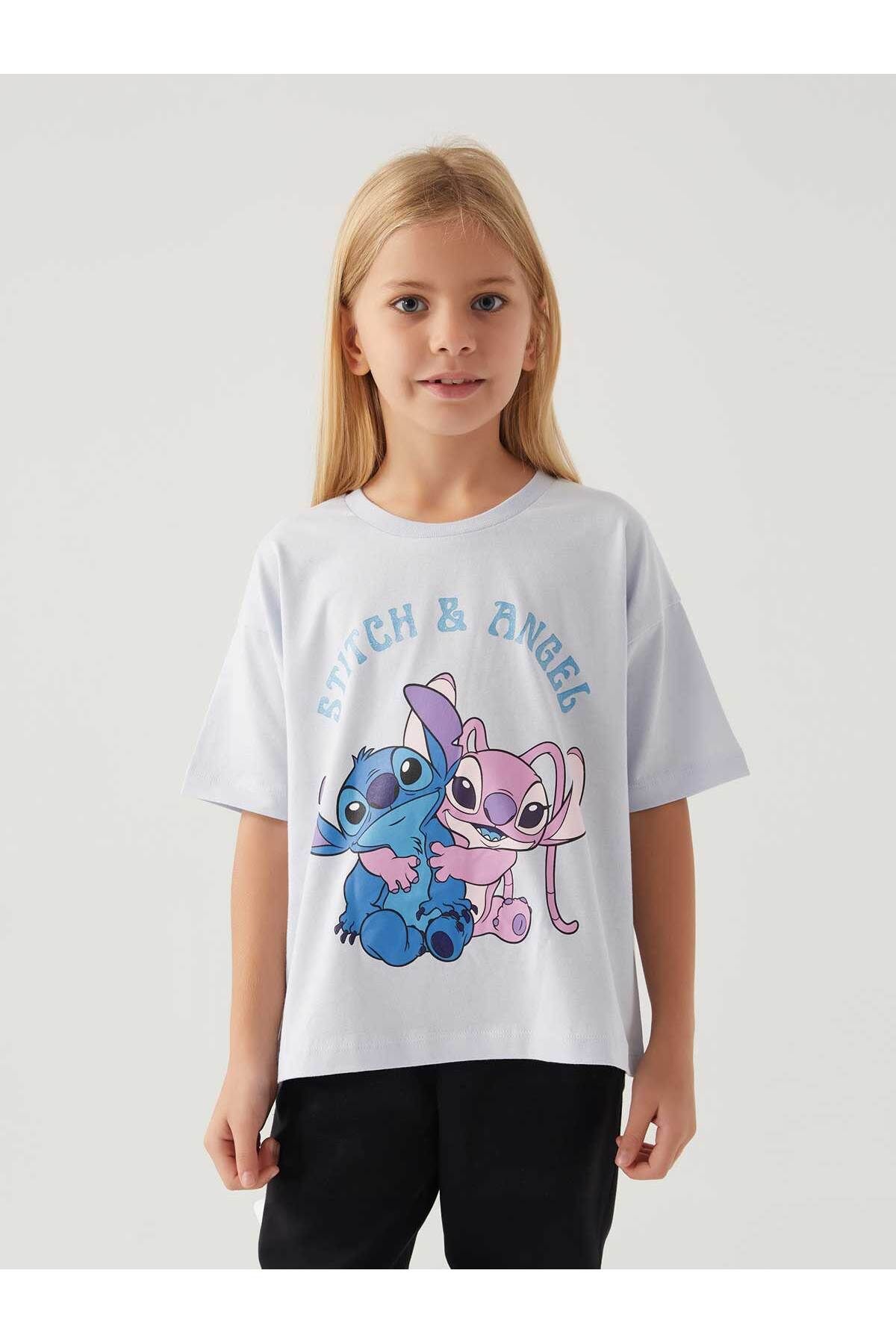 Футболка Stitch Girl's для детей 3–7 лет, белая 18214901324S1