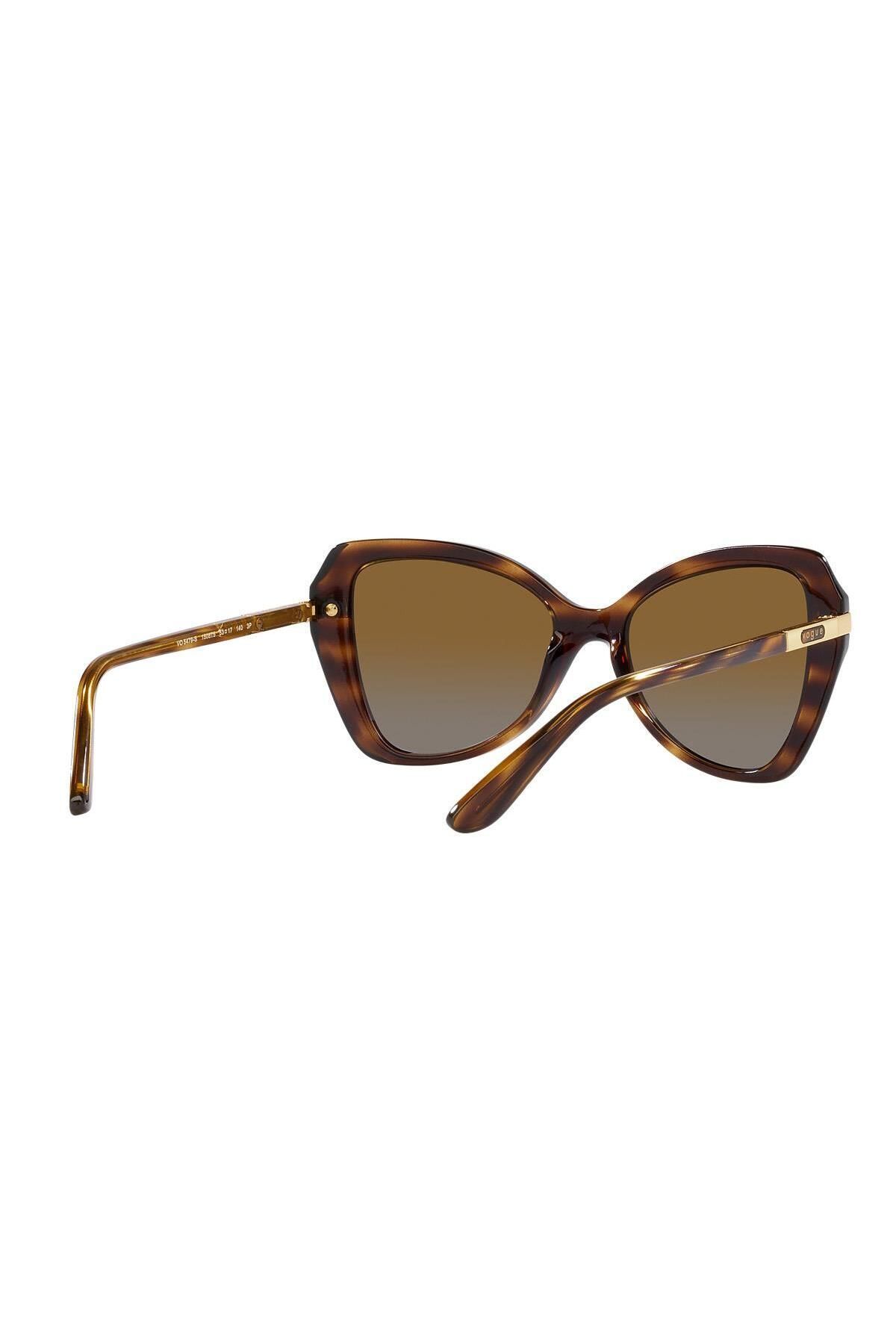 عینک آفتابی چند رنگ زنانه قهوه ای پلاریزه VO5479S 1508T5 Vogue