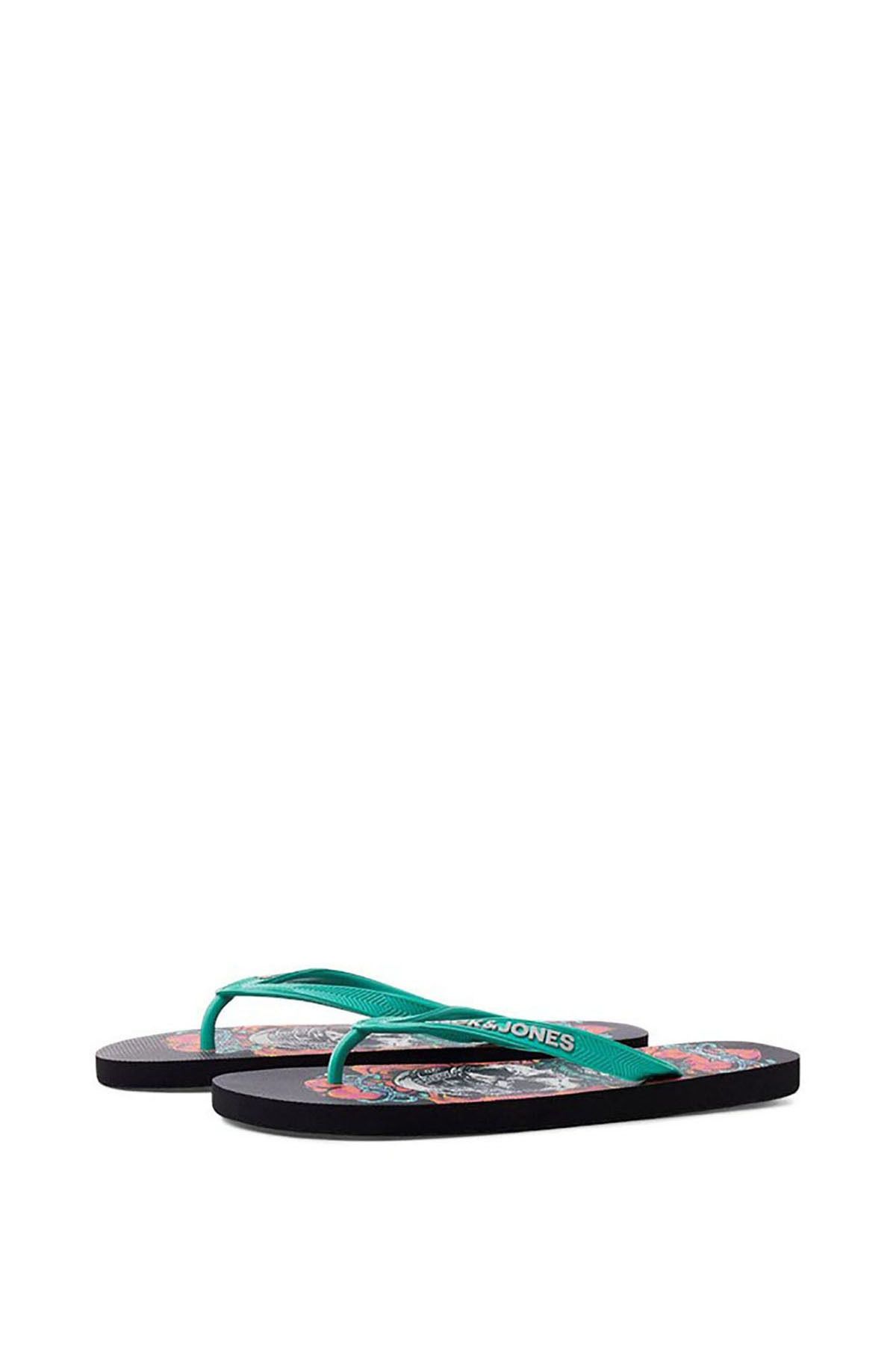 دمپایی خاکستری مردانه Jack Jones الگوی jfwcolours مردانههان انگشت در جریان آنتراسیت اوکیانوس Jack & Jones