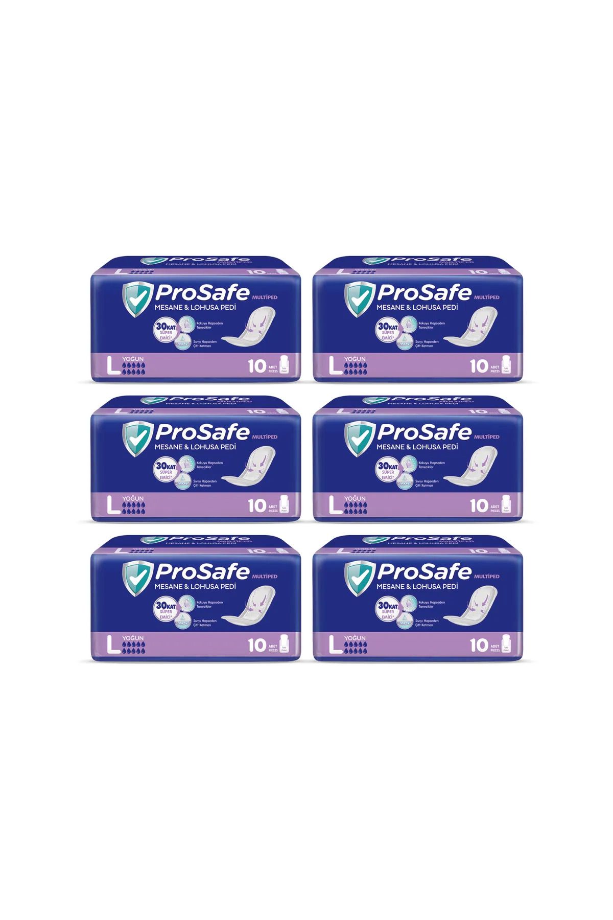 PROSAFE Multiped Lohusa & Mesane Pedi Yoğun Large 10 Lu X 6 Adet