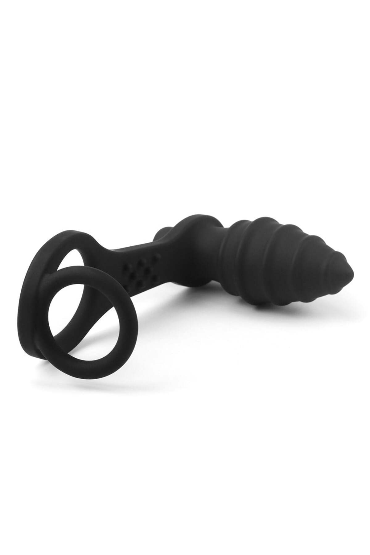 Penis Halkalı Uyarıcılı Penetrasyon Masajı Anal Plug Vibratör 4