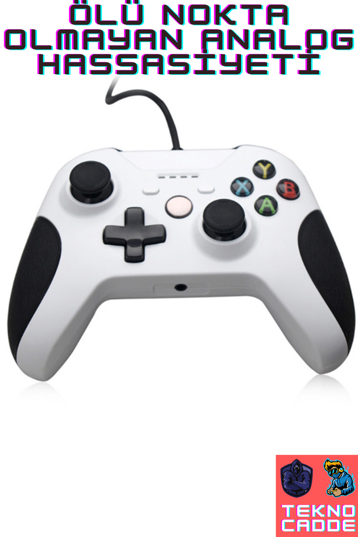 Windows PC/Steam/Geforce Now/Gamepass Uyumlu 1.5m Kablolu Titreşimli Oyun Kolu Joystick 2