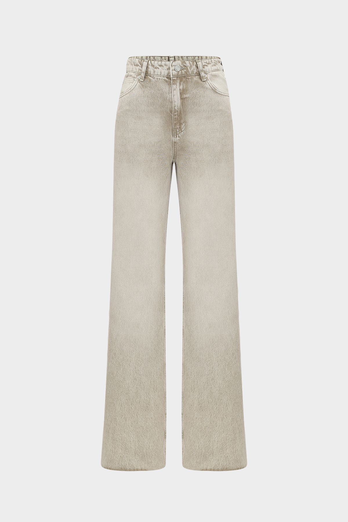 high waist wed leg nettoyage de neige jean sans points de suture
