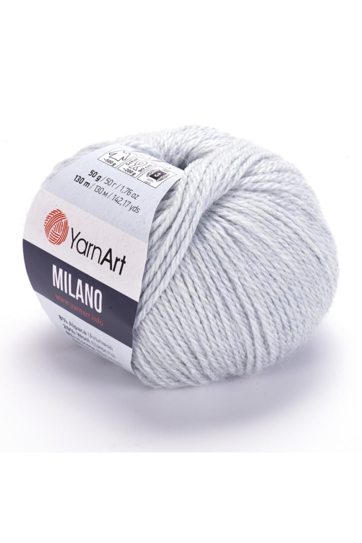 Yarnart Milano - Ață De Tricotat Manual Ice Blue-866 - One Size