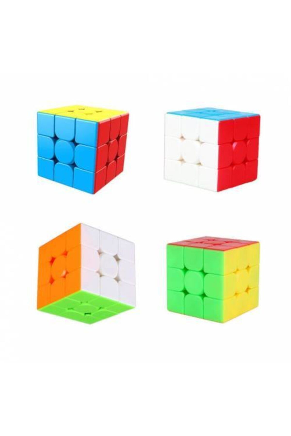 Prestij Oyuncak-3X3 Educational Neon Color Jigsaw Puzzle - Pazıl Intelligence Patience Cube 1