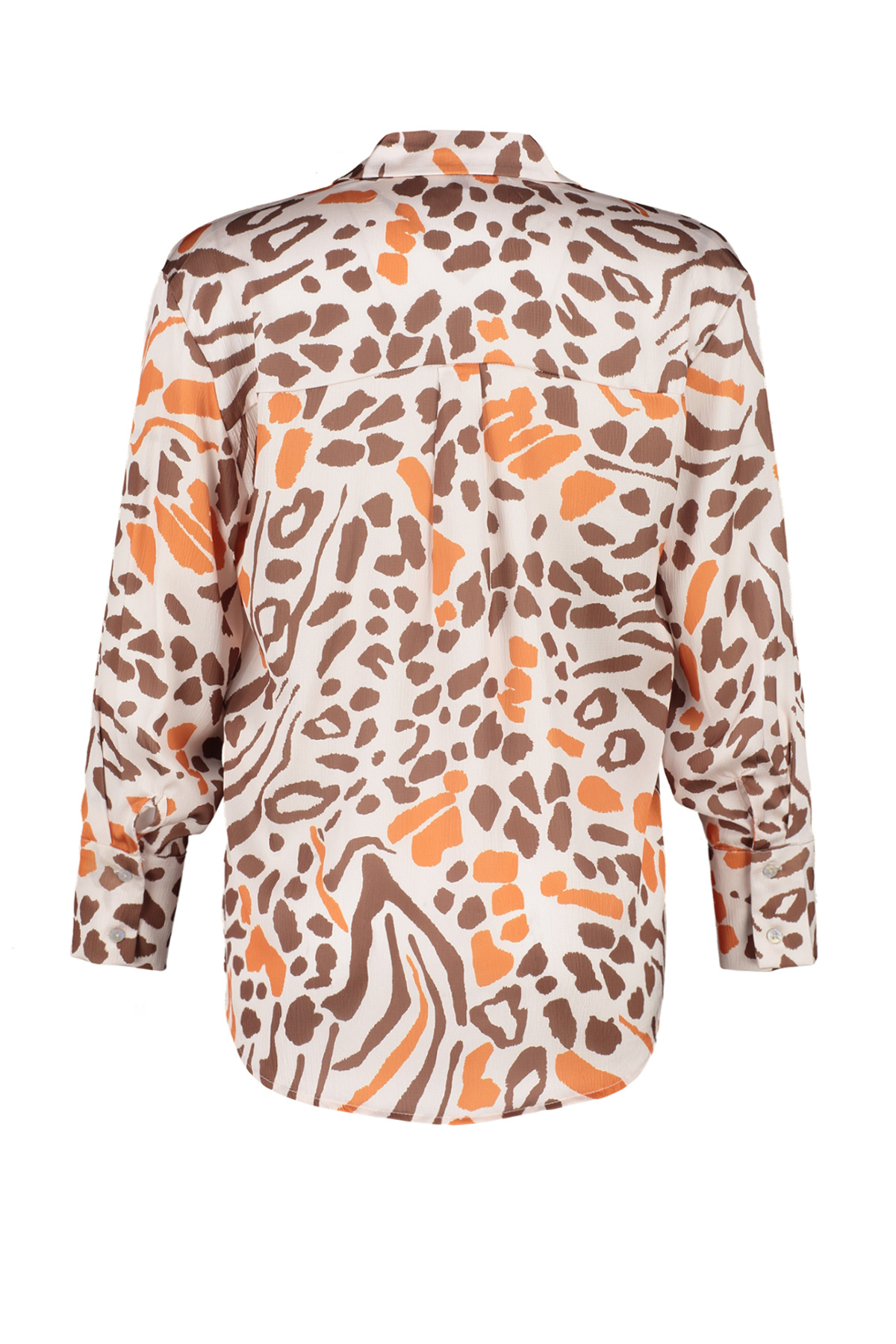 Trendyol Collection-Satin Fabric - Multicolored Patterned Oversize Shirt TWOSS24GO00210 8