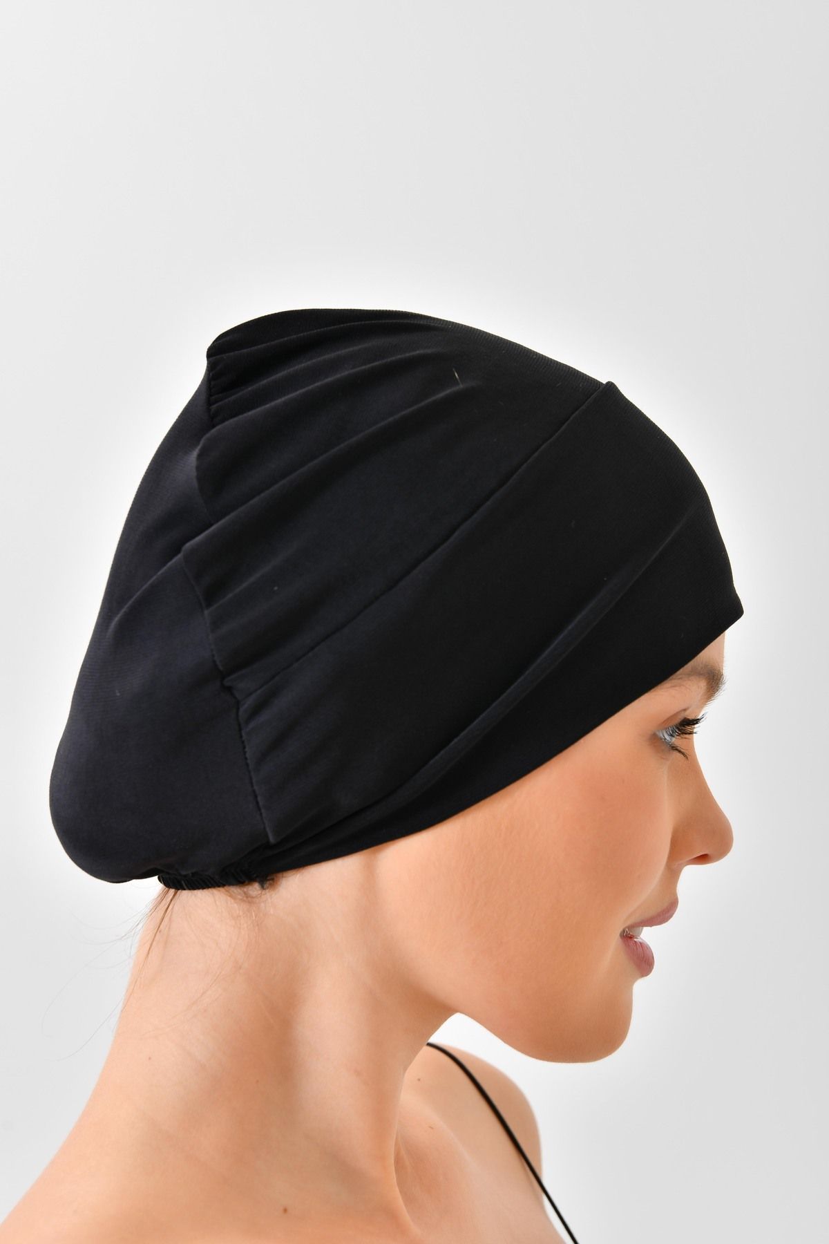 mirach-2-Pack Black Swimmer - Pool and Sea Cap Set, Flexible and Soft Lycra 5