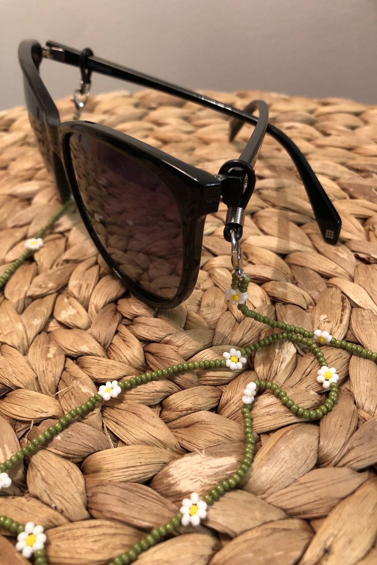 ziwod Papatya Figürlü Yeşil Gözlük Ipi