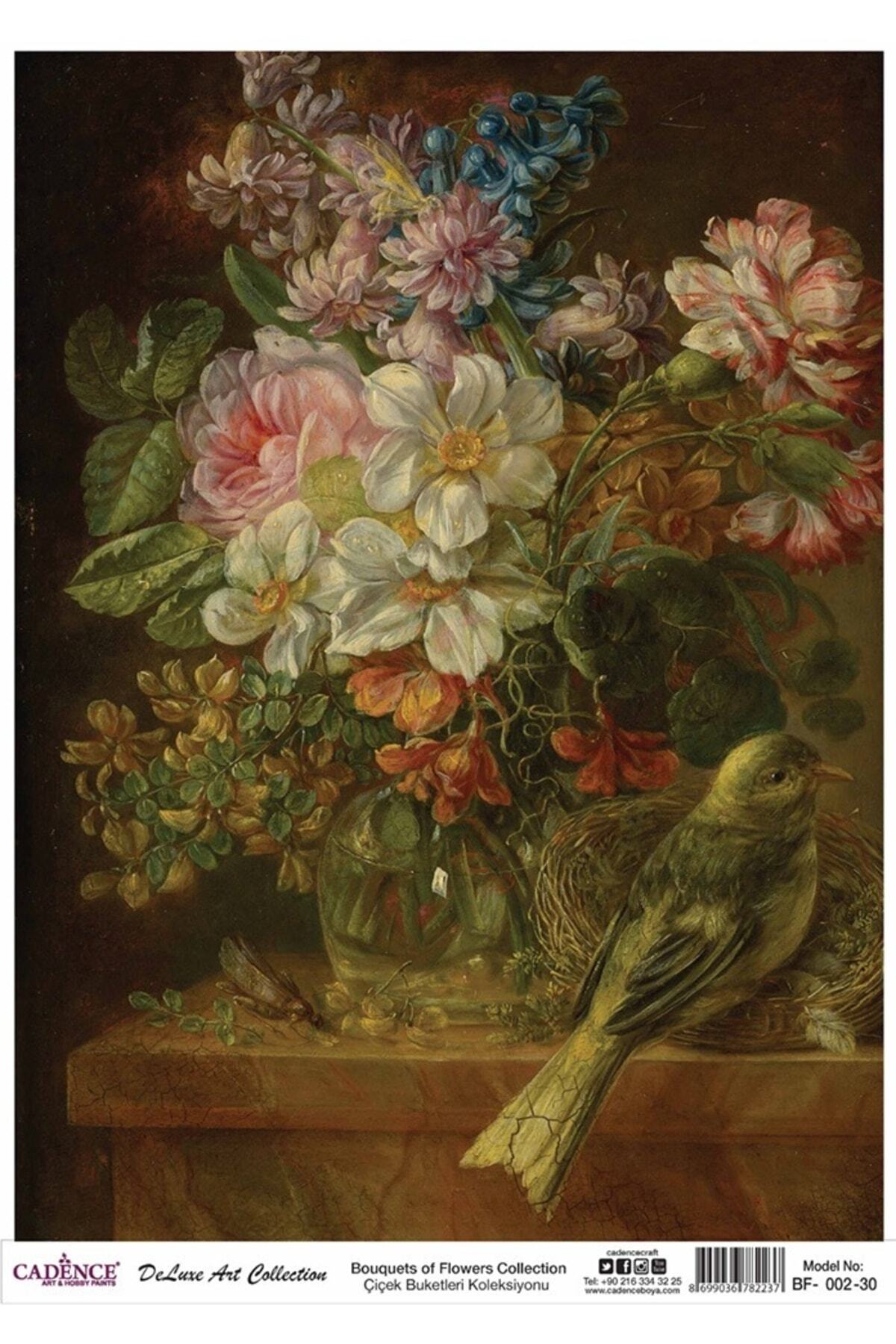 Cadence Bf 02 Çiçek Serisi Pirinç Dekopaj 30x42
