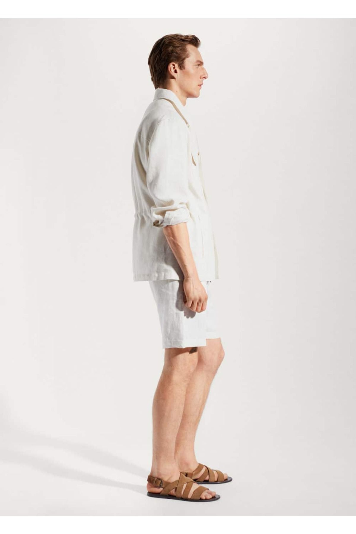 MANGO Man-Hemdjacke aus 100 % Leinen mit normaler Passform 7