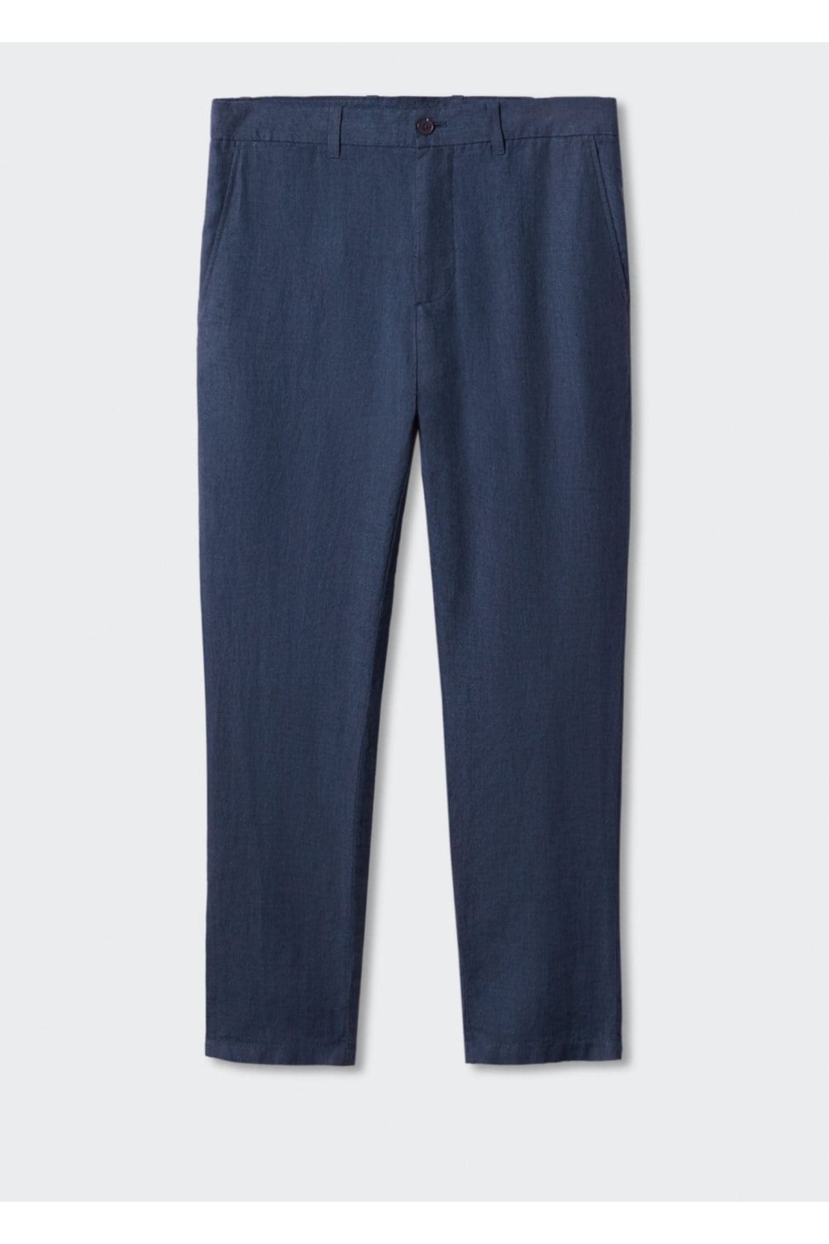 شلوار مردانه آبی سرمه ای منگوMANGO Man | 57000570 اورجینال - تصویر 3