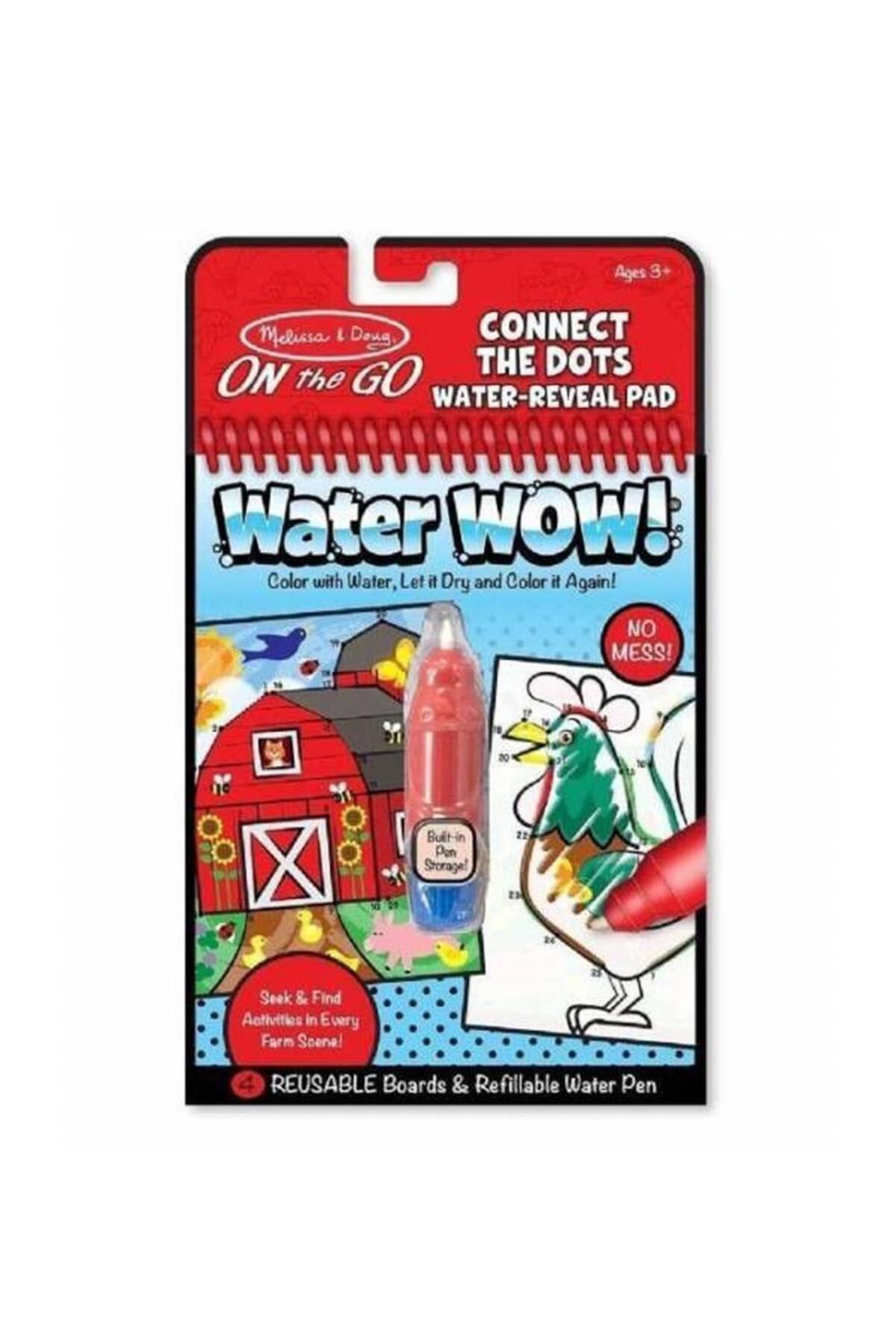 اسباب بازی های چوبی چند رنگ Melissa Doug WAT WOW Book آمیزی نقاط مزرعه Melissa & Doug