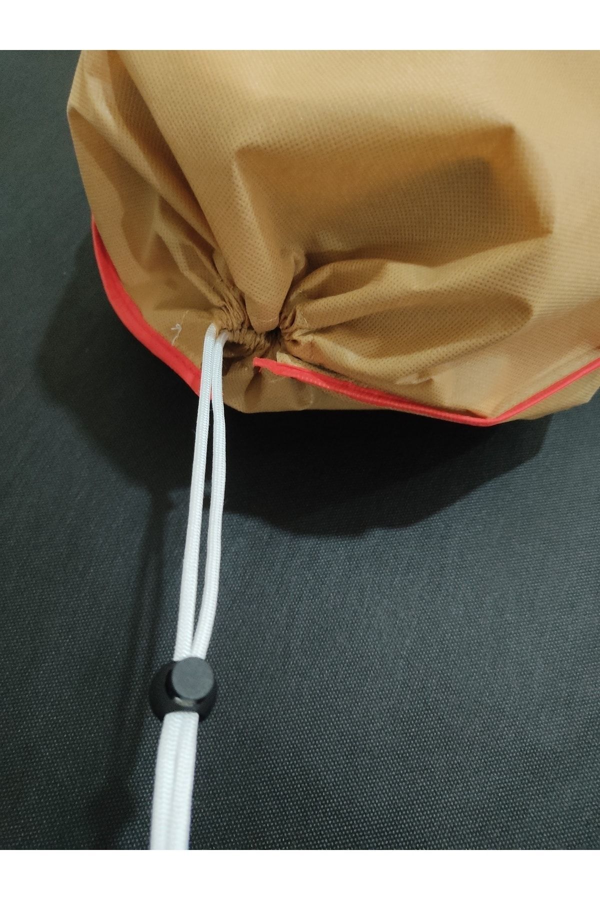 Halı Kılıfı, 6 M² Halı Için 220*40 Cm, Halı Hurç, Halı Saklama Koruyucu Ve Taşıma Torbası., Bej renk-Kırmızı Kenar şerit