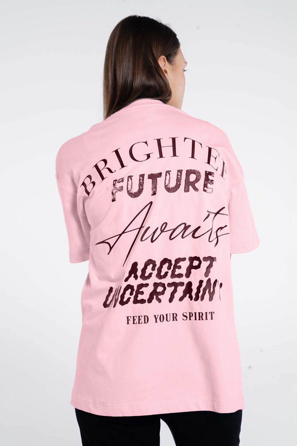 Friday Offset-Deka Woman - Tricou din bumbac, extra oversize, cu decolteu rotund 2