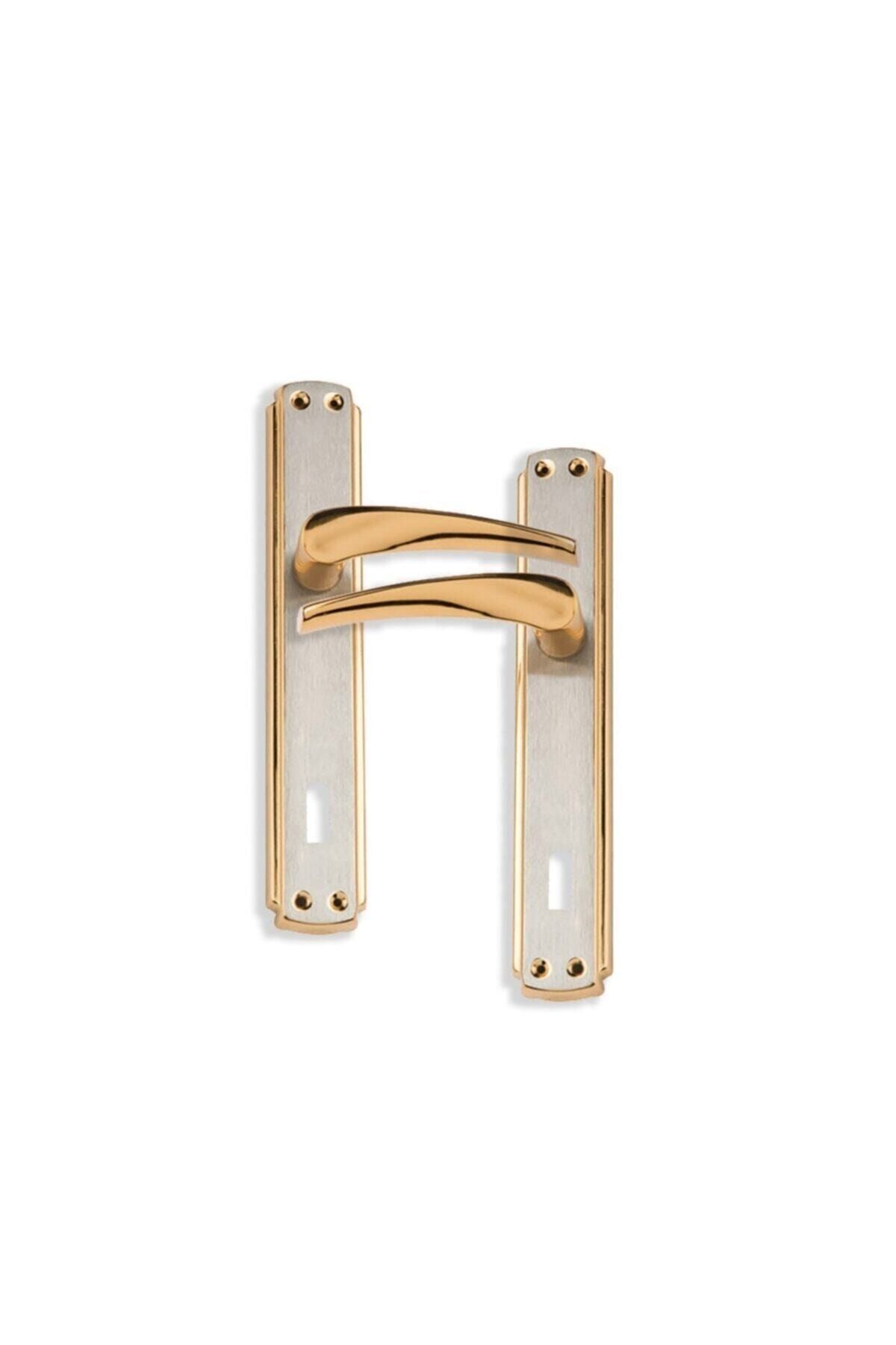 ÇELİKEL Uyar Bravo Oda Kapı Kolu Sarı-saten ( 1 Takım) Vida