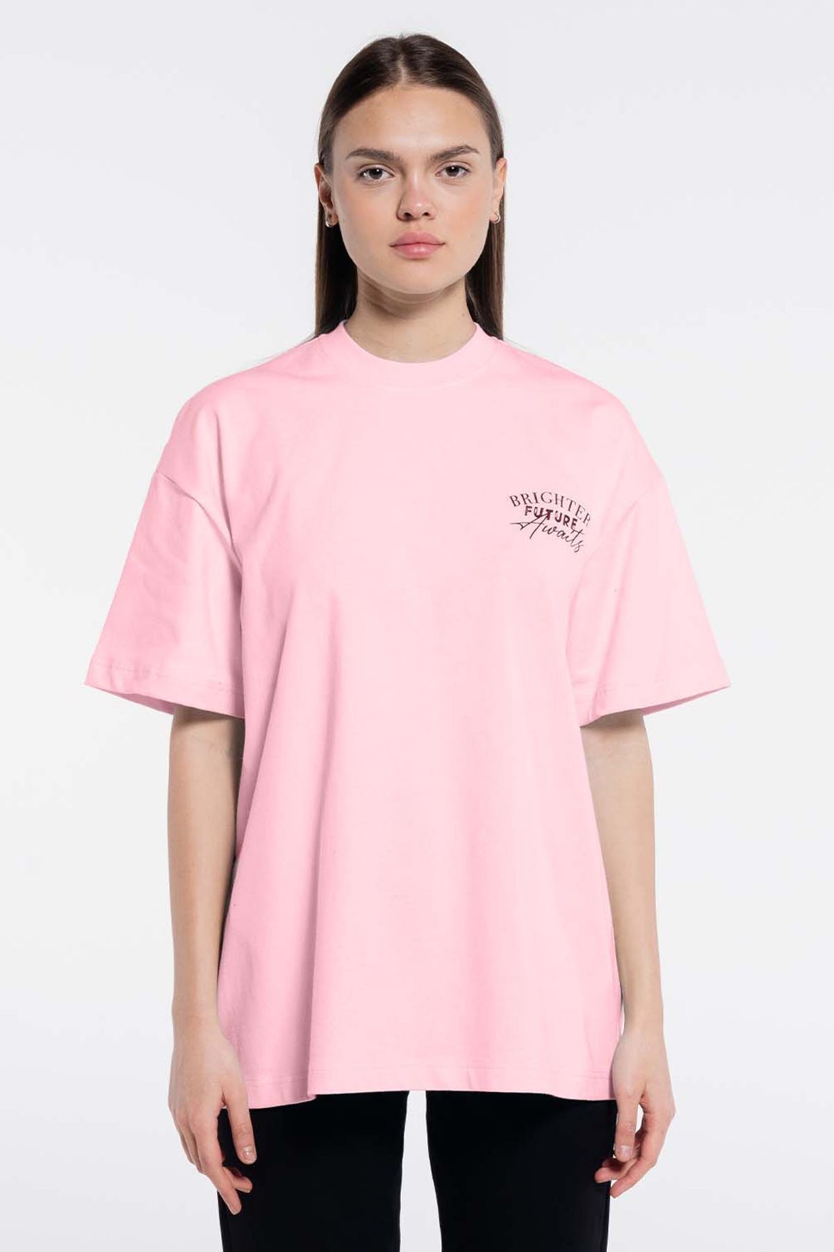 Friday Offset-Deka Woman - Tricou din bumbac, extra oversize, cu decolteu rotund 1