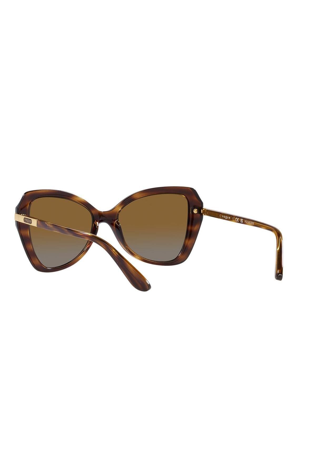 عینک آفتابی چند رنگ زنانه قهوه ای پلاریزه VO5479S 1508T5 Vogue