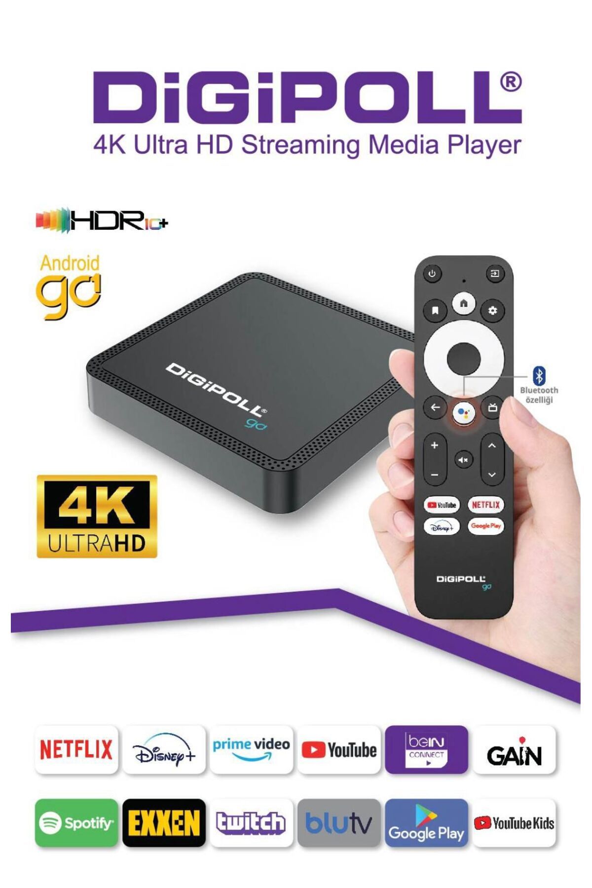 Digipoll-GO1 4K Ultra HD Android TV Box - Featured and Comfortable Cutting 1