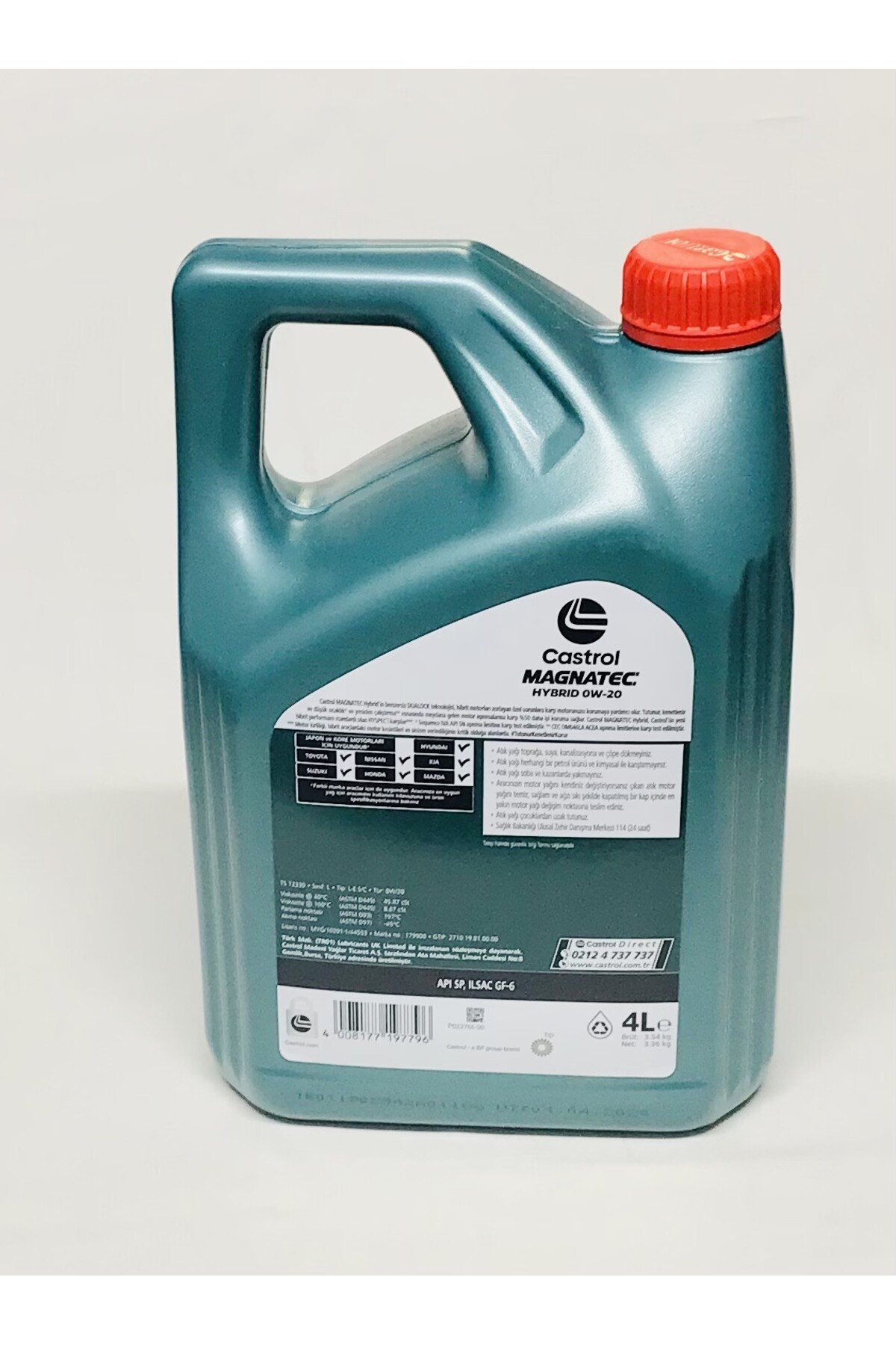 Castrol Magnatec Hybrıd 0W-20 Tam Sentetik Benzinli-Dizel-Hibrit