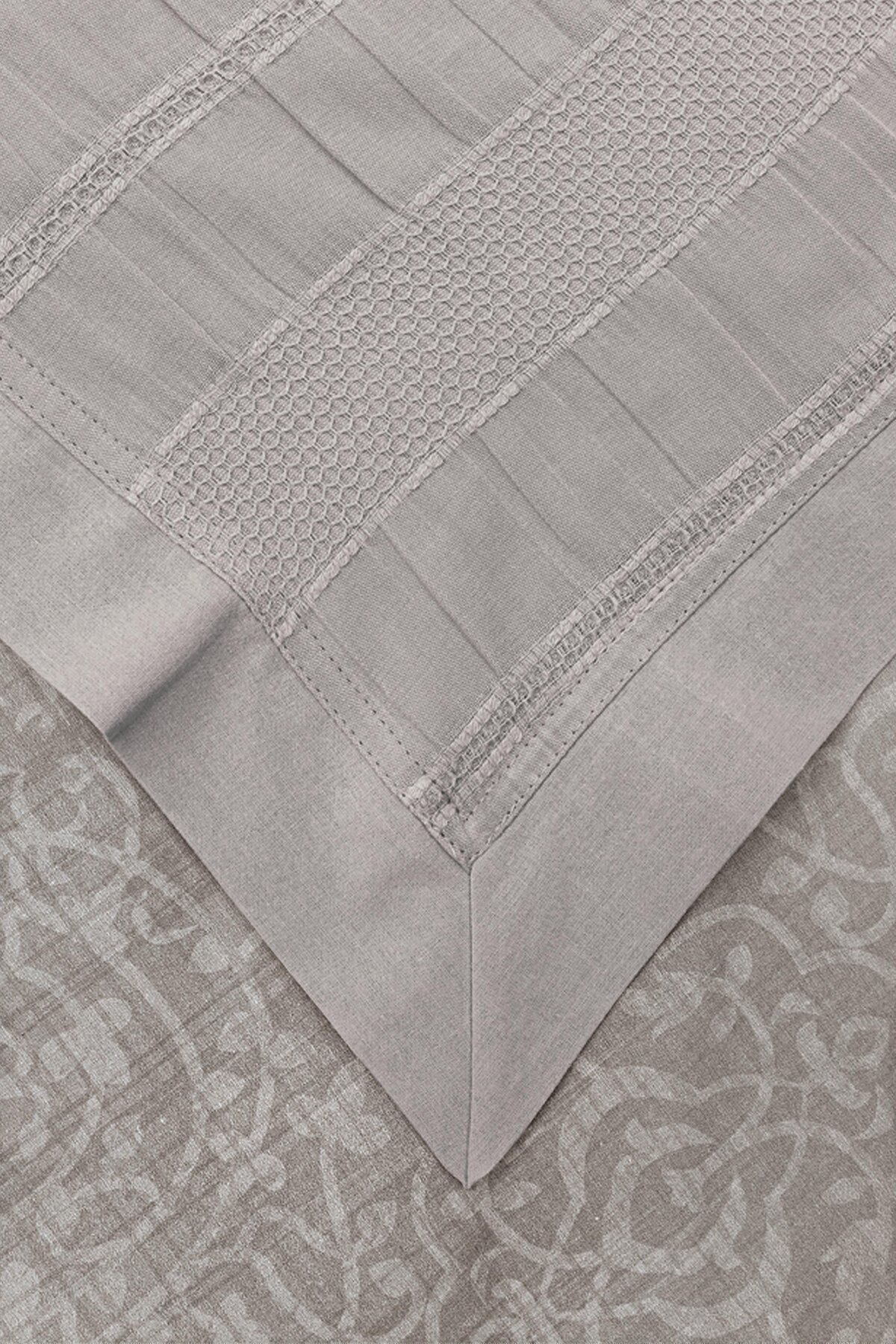 River Storm %100 Pamuklu Fitted Çarşaflı Çift Kişilik Pike Takımı 230x250 cm 3