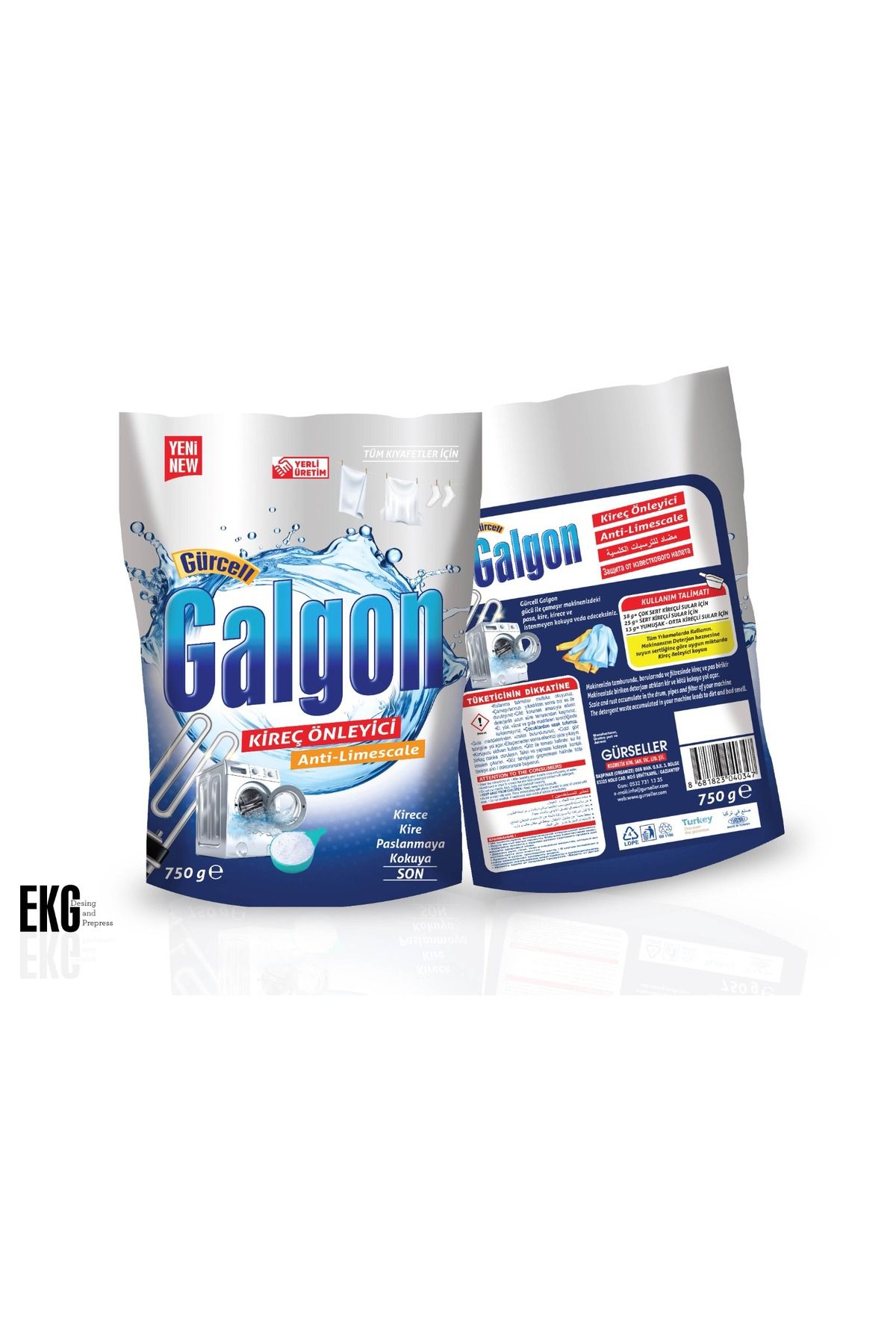 GÜRCELL Galgon Kireç Önleyici ve Temizleyici 750g