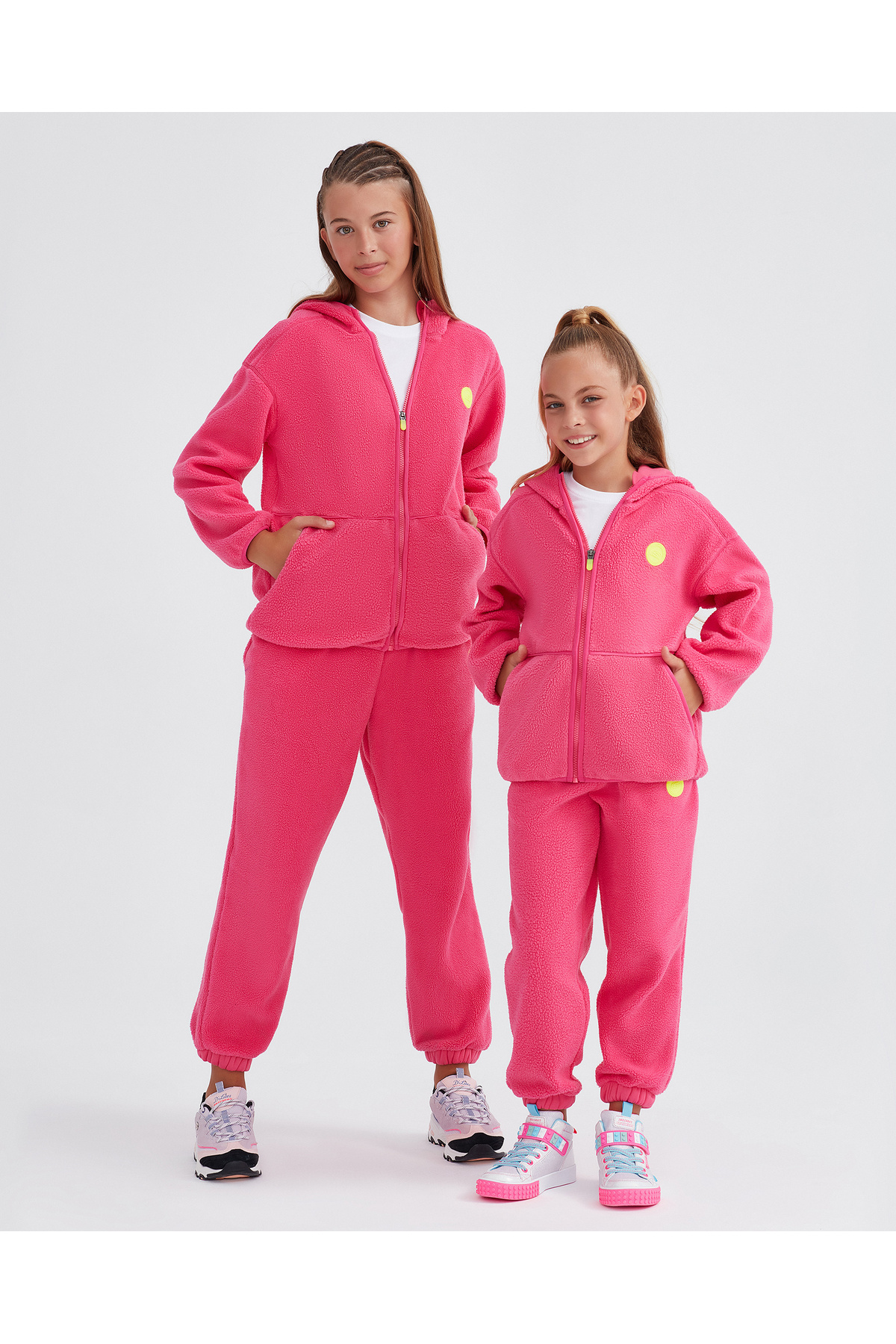 [G Outdoor Fleece Full Zip Polar Büyük Kız Çocuk Pembe Polar Sk232168-611]