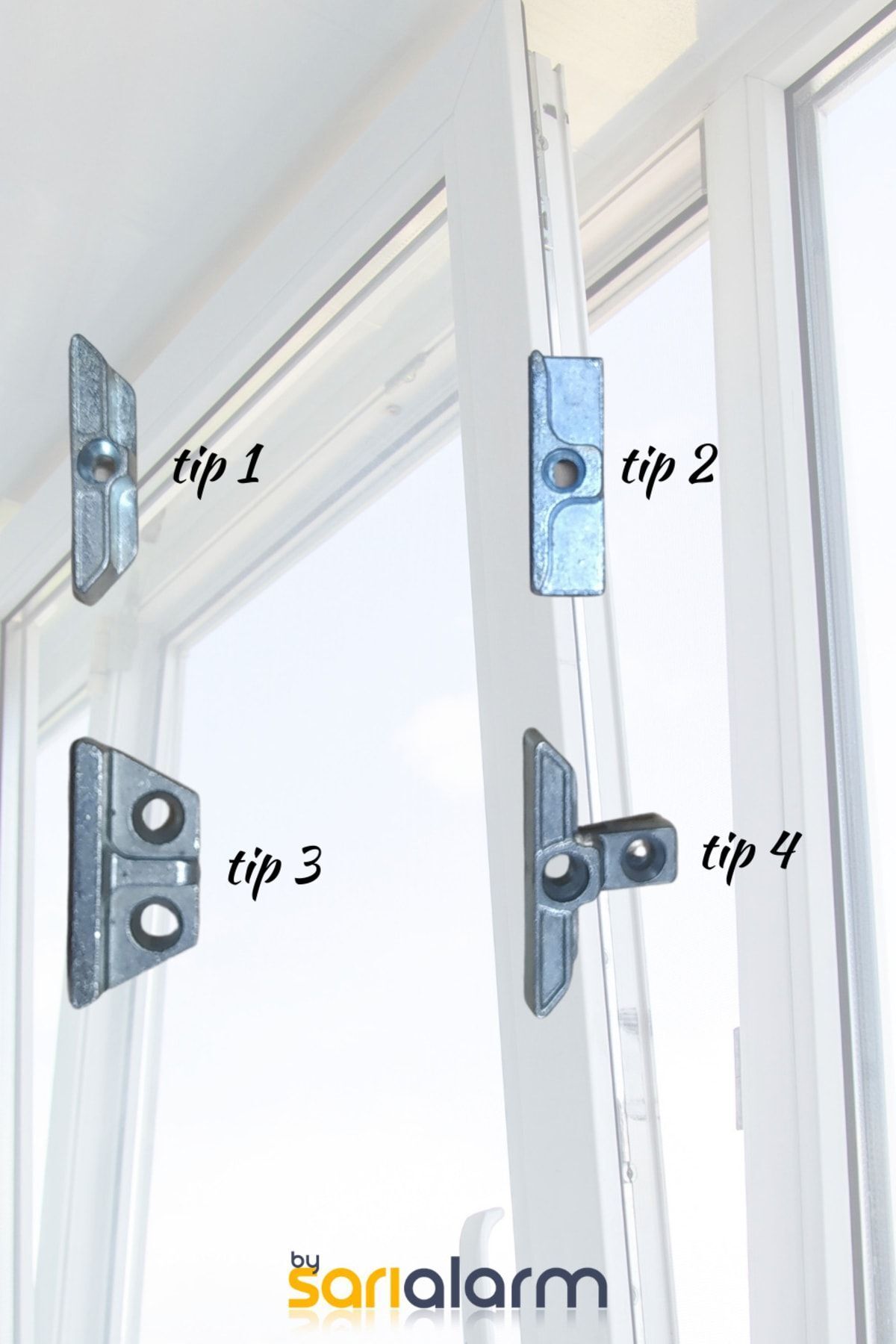 sarıalarm-PVC (Pimapen) Door & Window Spaghetti Component Type 1 (4 Pieces) 3